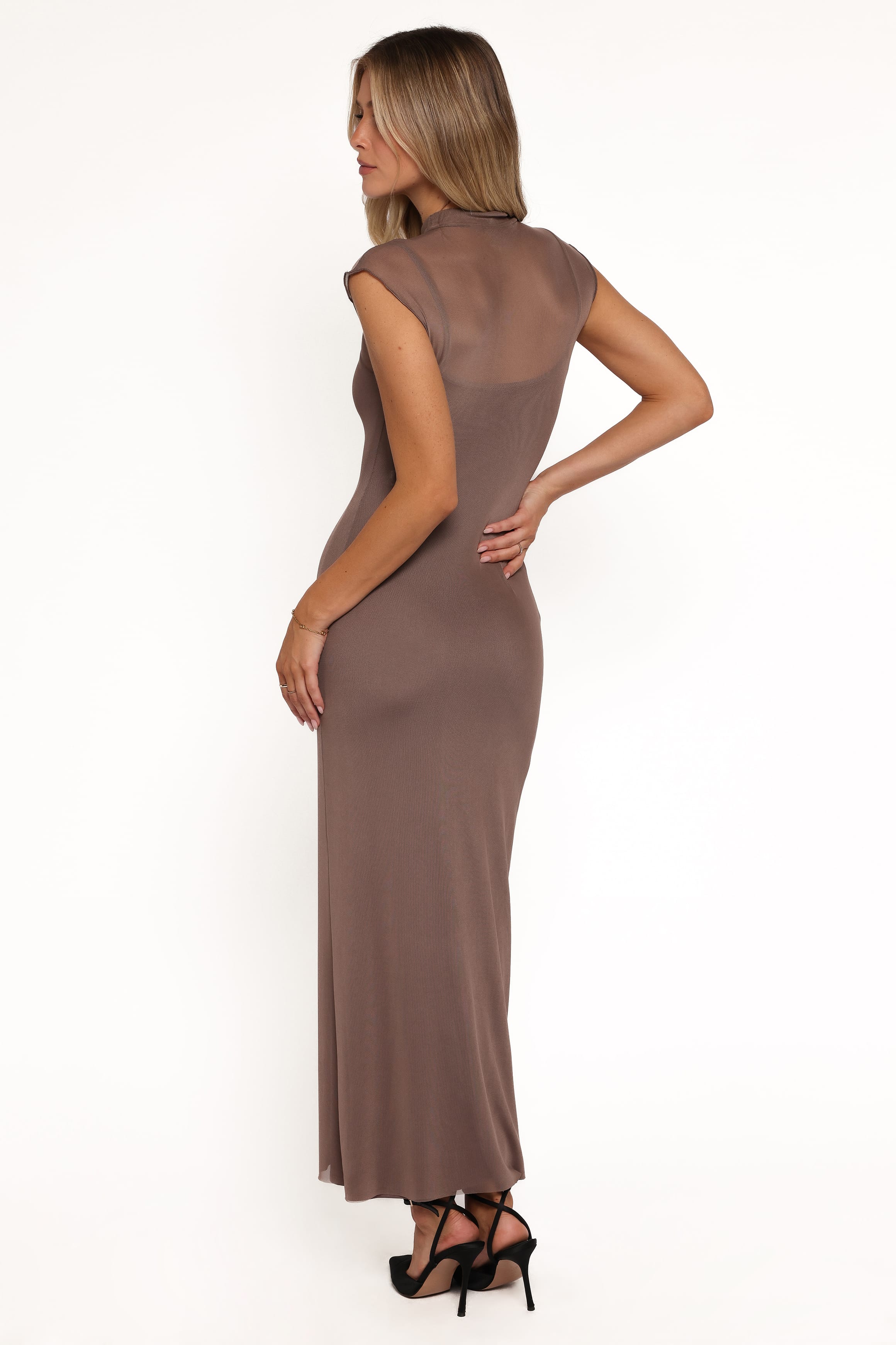 Petal and Pup USA DRESSES Charice Midi Dress - Brown