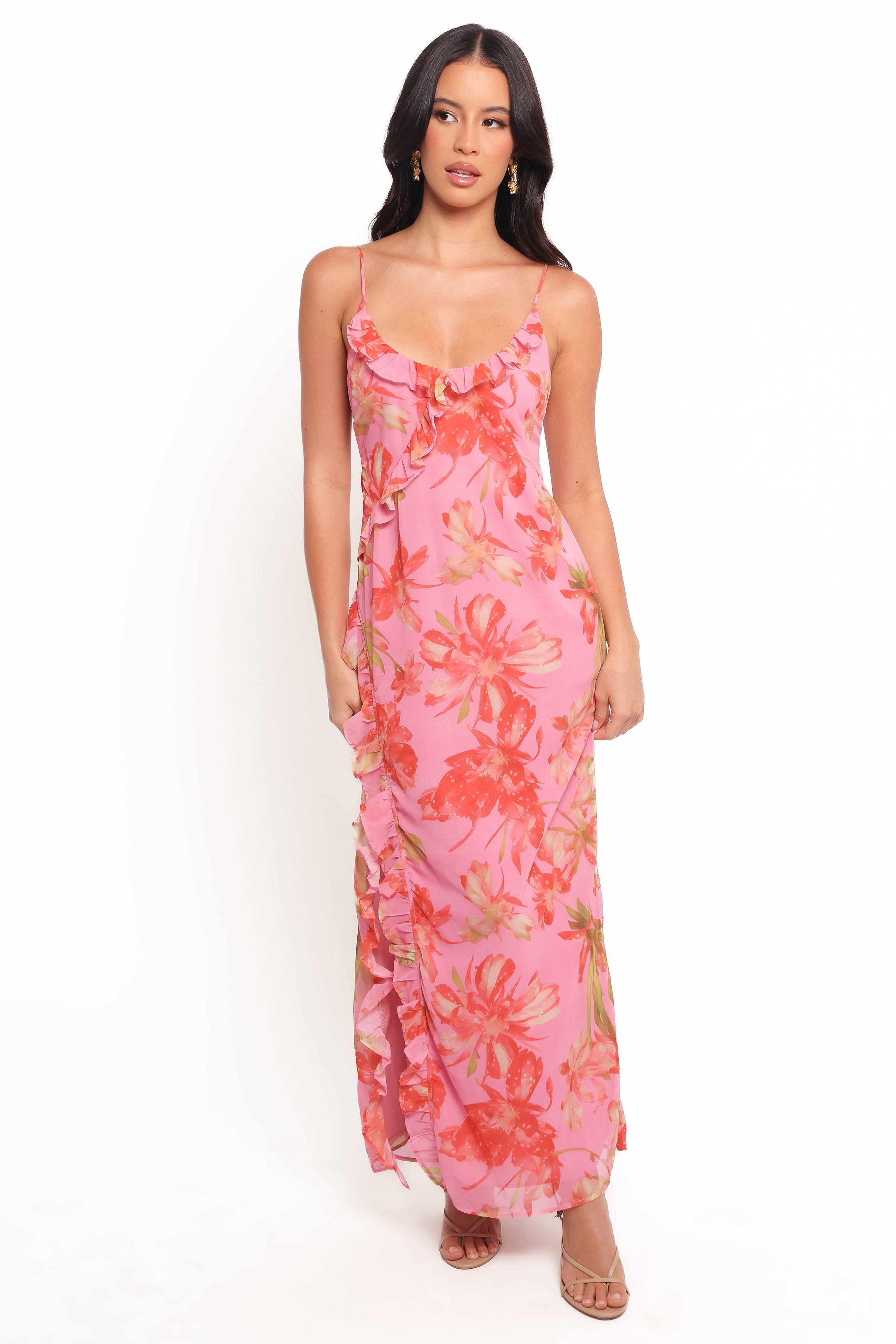 Petal and Pup USA DRESSES Charli Maxi Dress - Tropical Floral