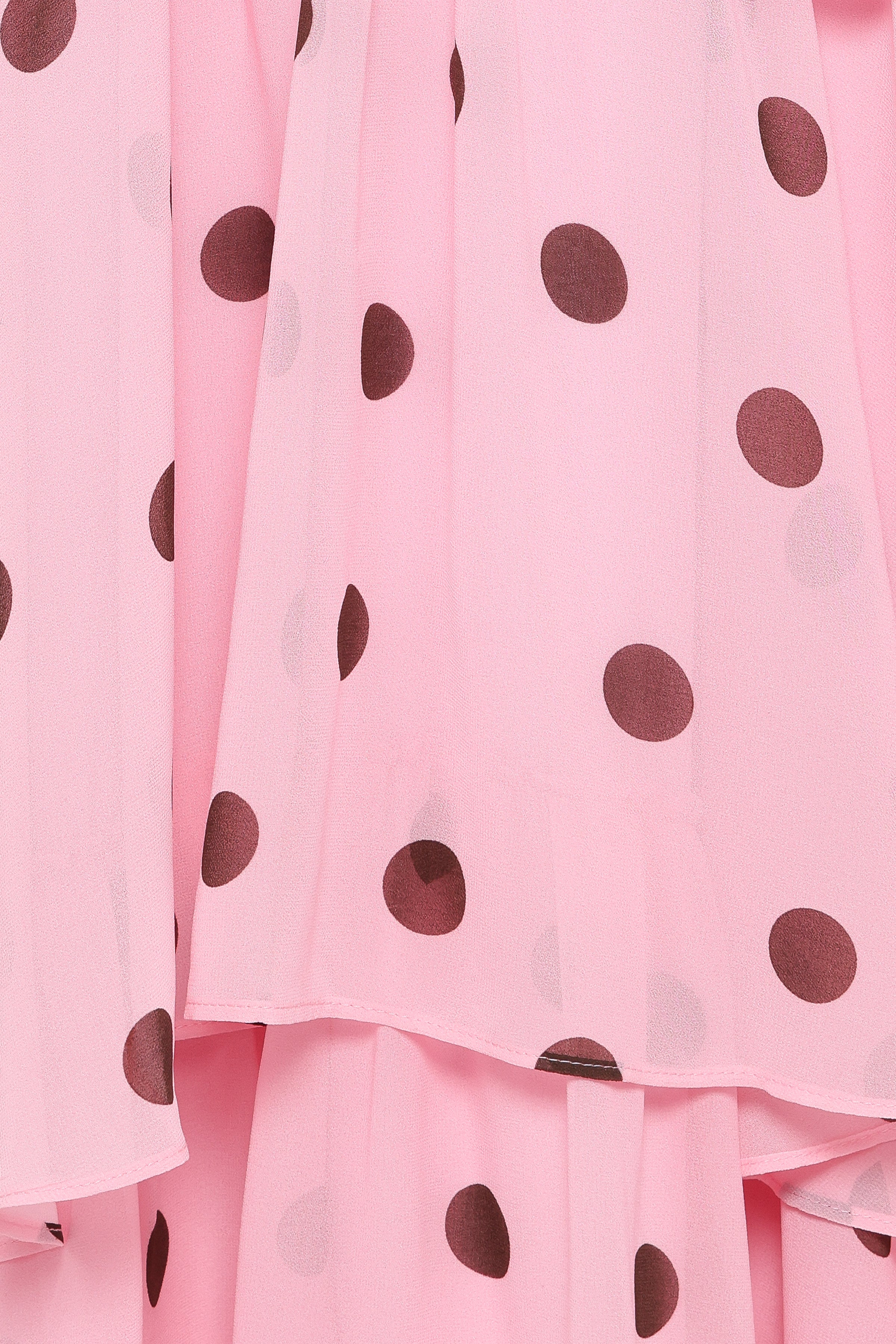 Petal and Pup USA DRESSES Chasity Halterneck Maxi Dress - Pink Polka Dot