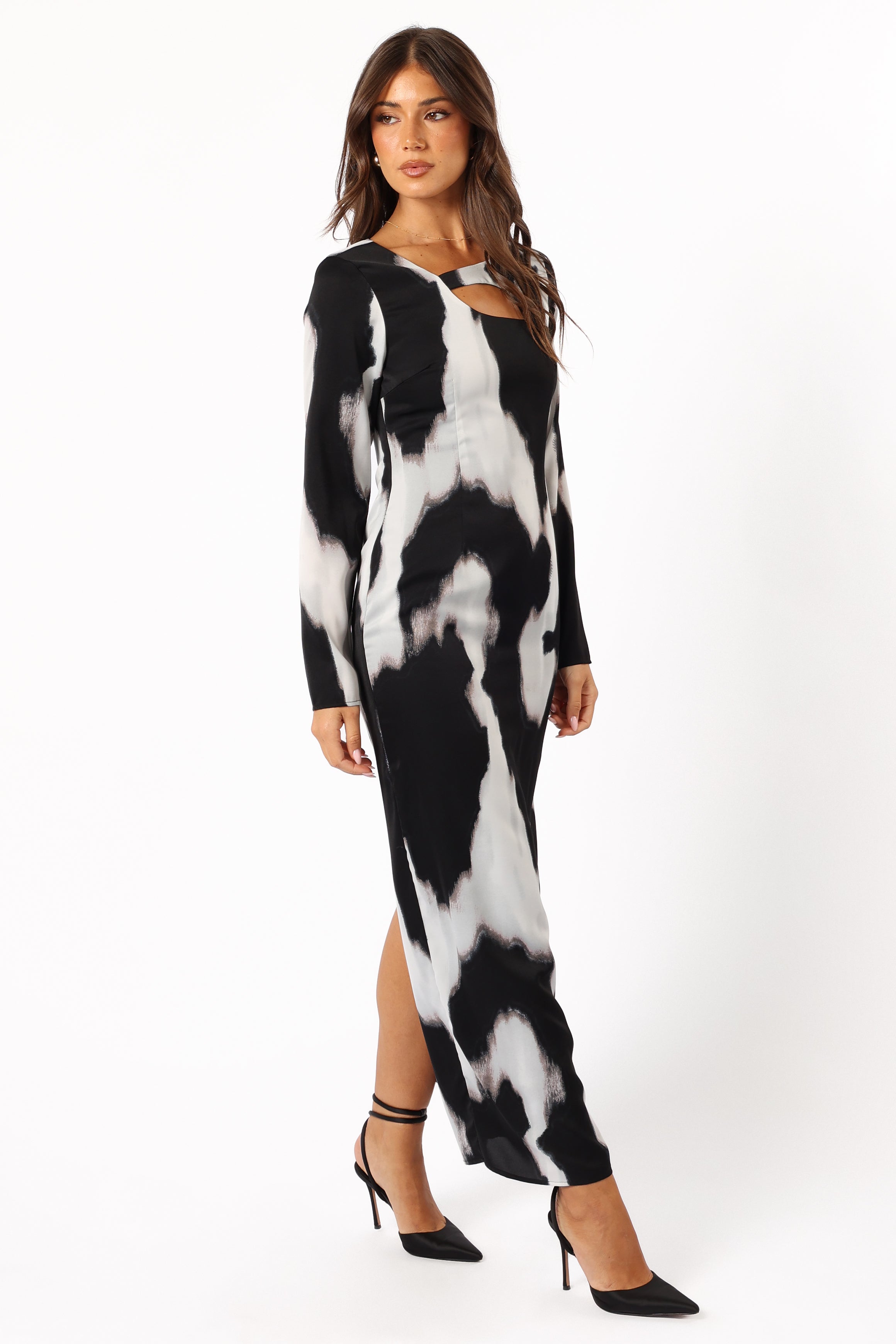 Petal and Pup USA DRESSES Christah Maxi Dress - Black/White
