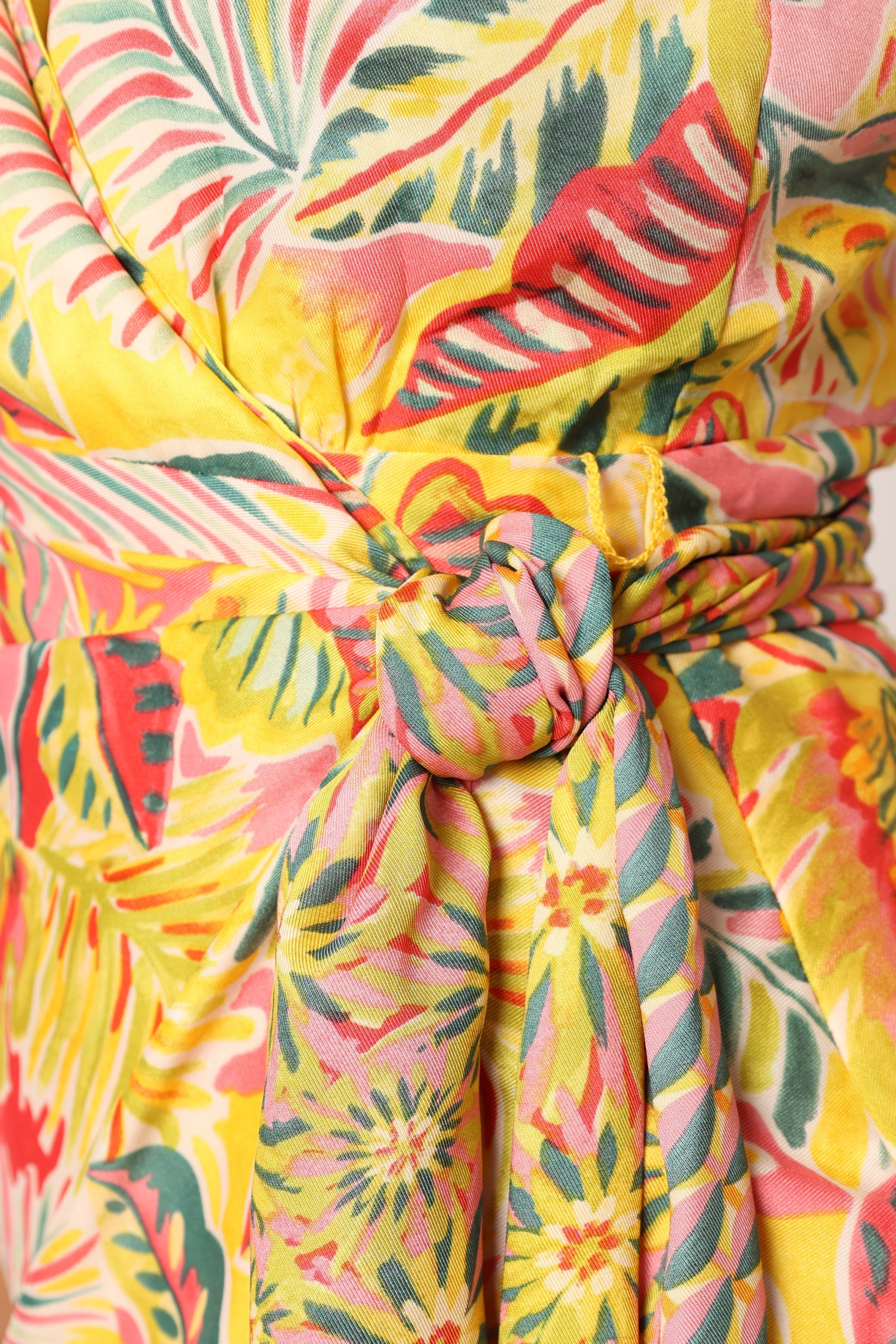 Petal and Pup USA DRESSES Clement Wrap Midi Dress - Tropical