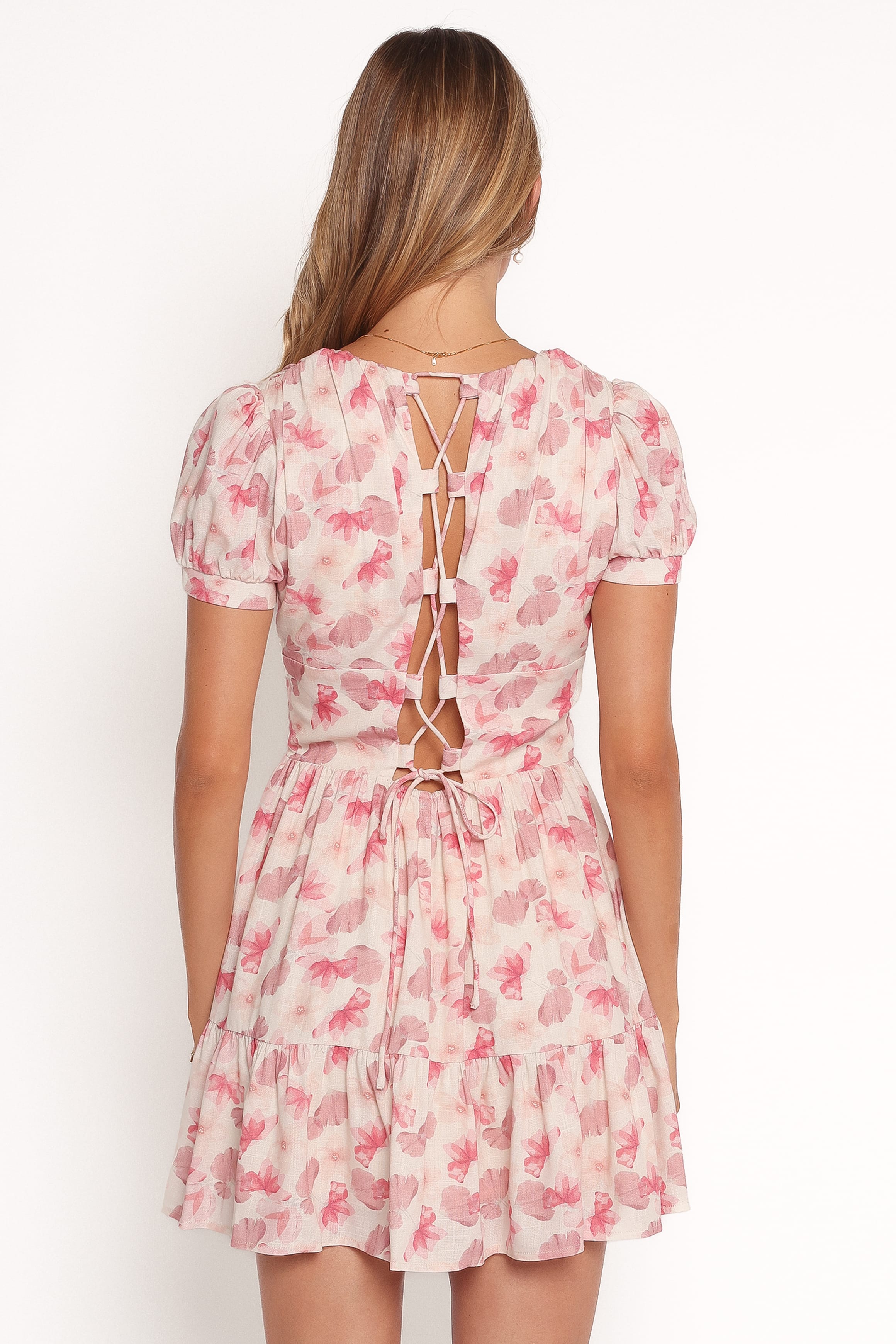 Petal and Pup USA DRESSES Clementine Mini Dress - Cream Floral (Hold for Rack)
