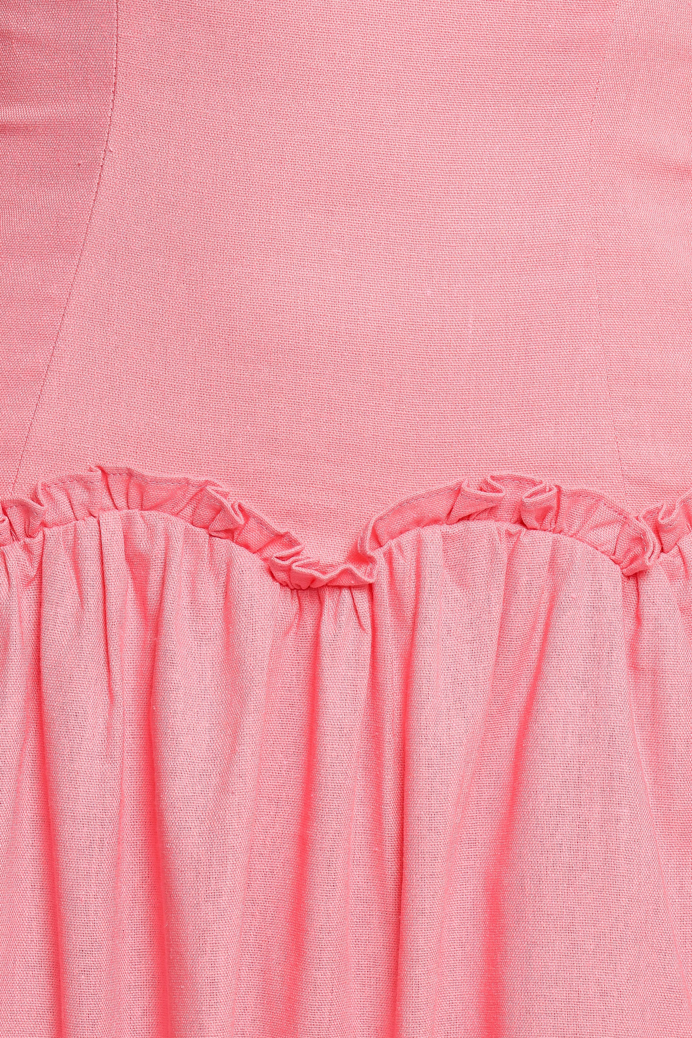 Petal and Pup USA DRESSES Clover Midi Dress - Pink
