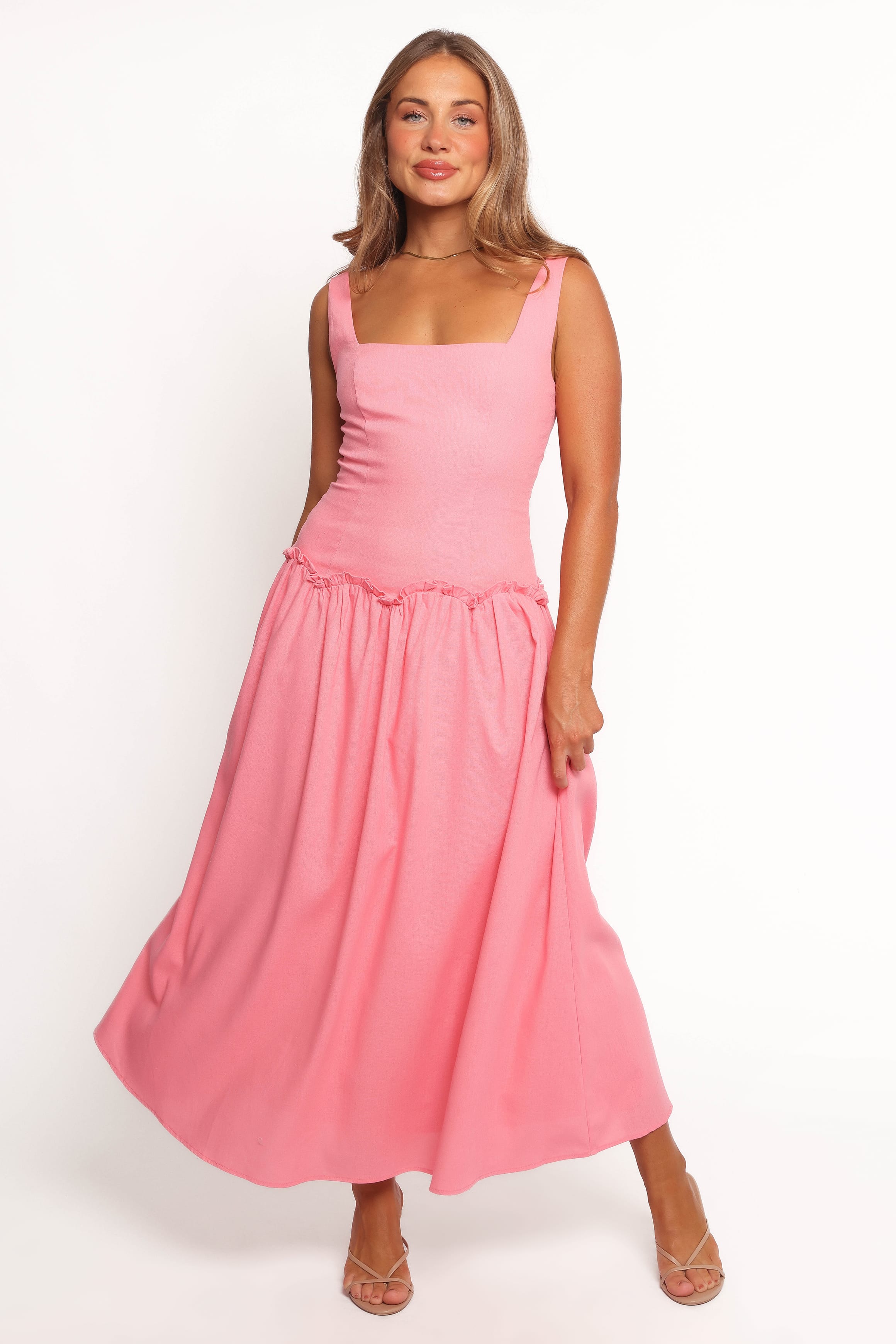 Petal and Pup USA DRESSES Clover Midi Dress - Pink