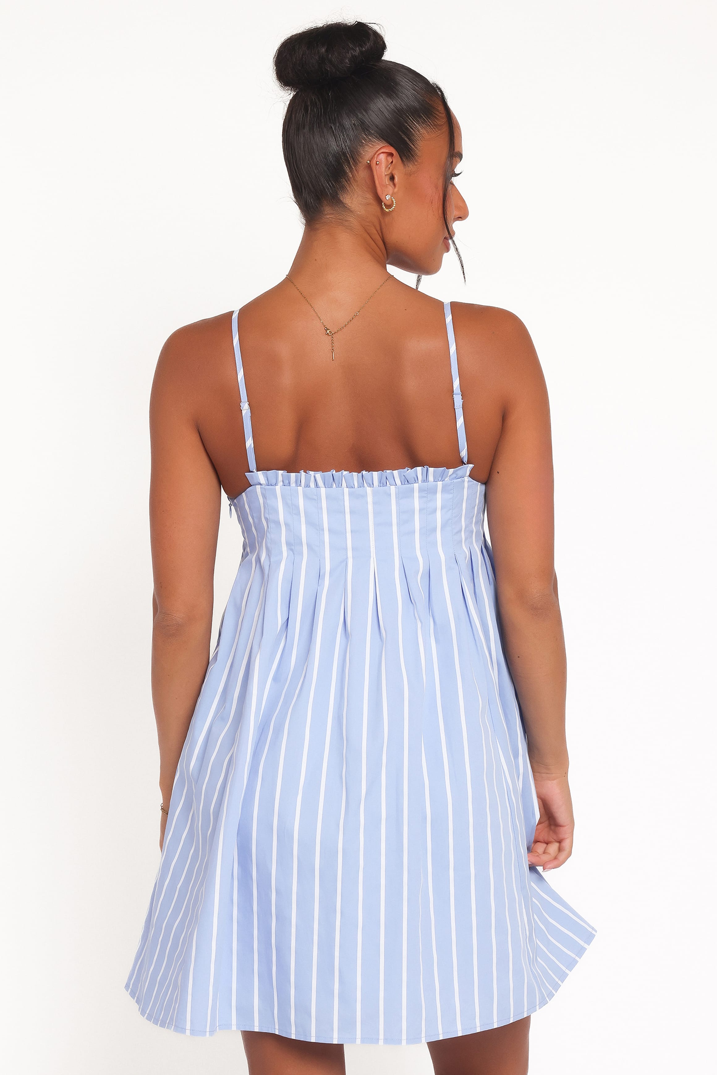 Petal and Pup USA DRESSES Cole Mini Dress - Blue Stripe