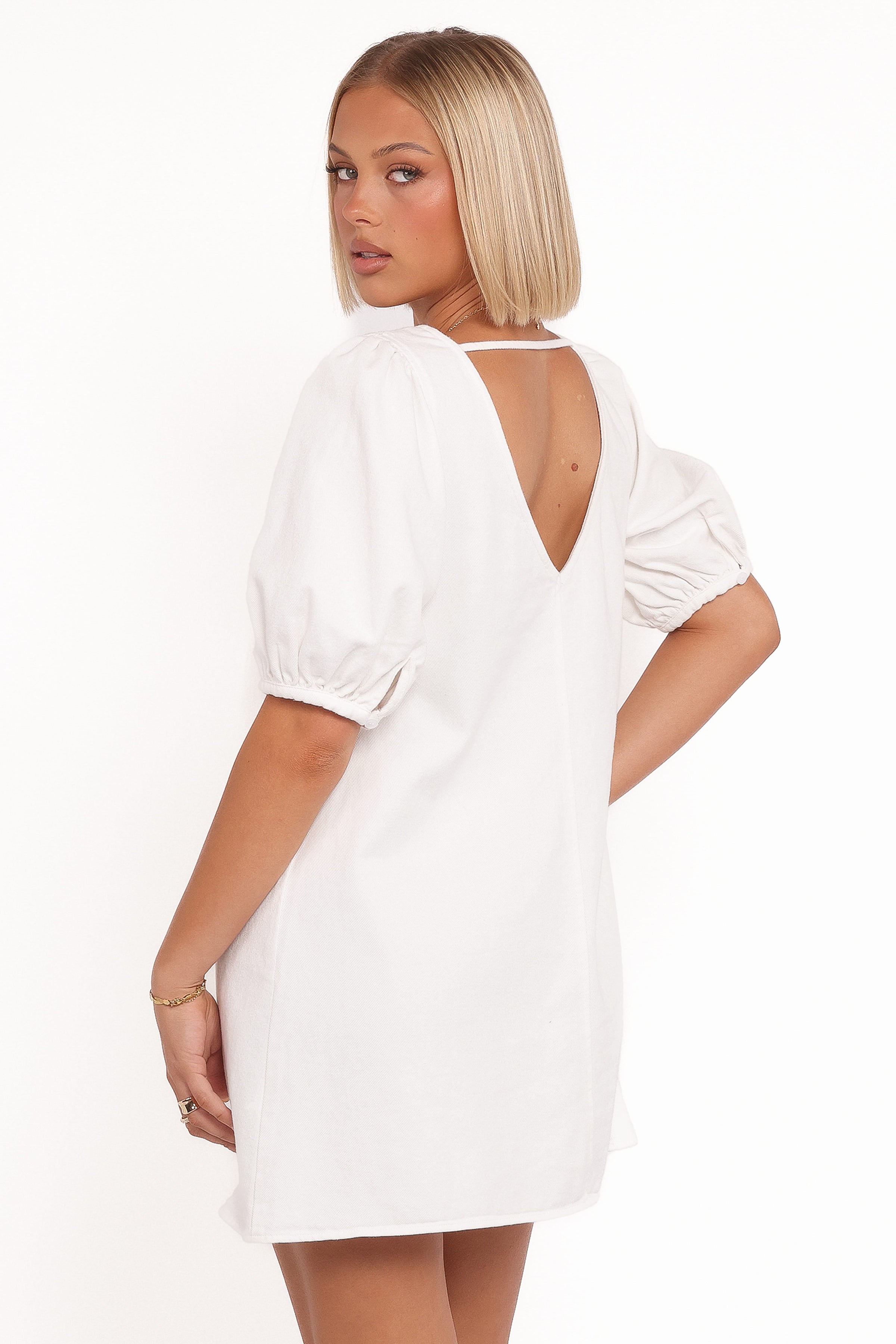 Petal and Pup USA DRESSES Coleman Mini Dress - Cream