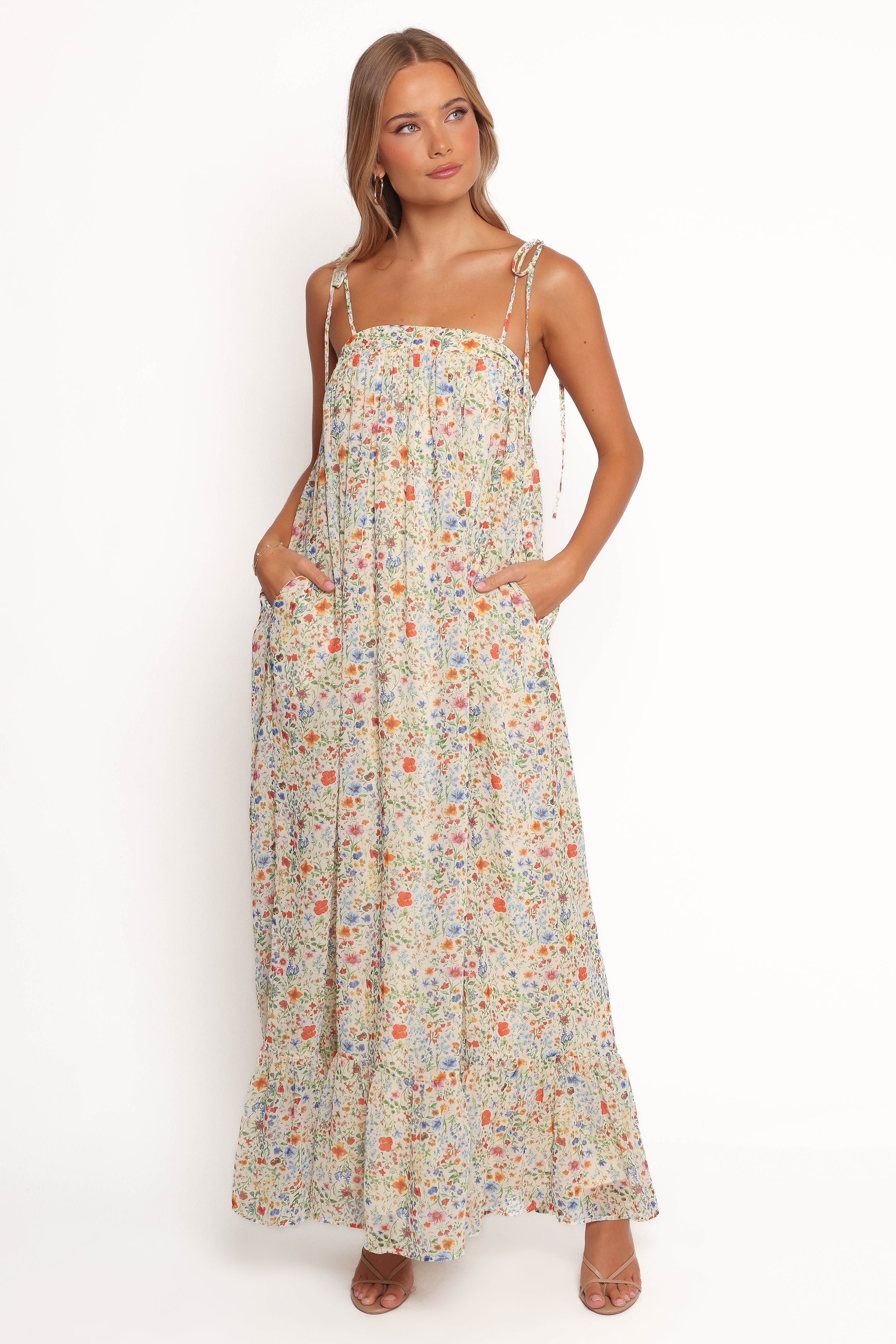 Petal and Pup USA DRESSES Colette Maxi Dress - Garden Floral