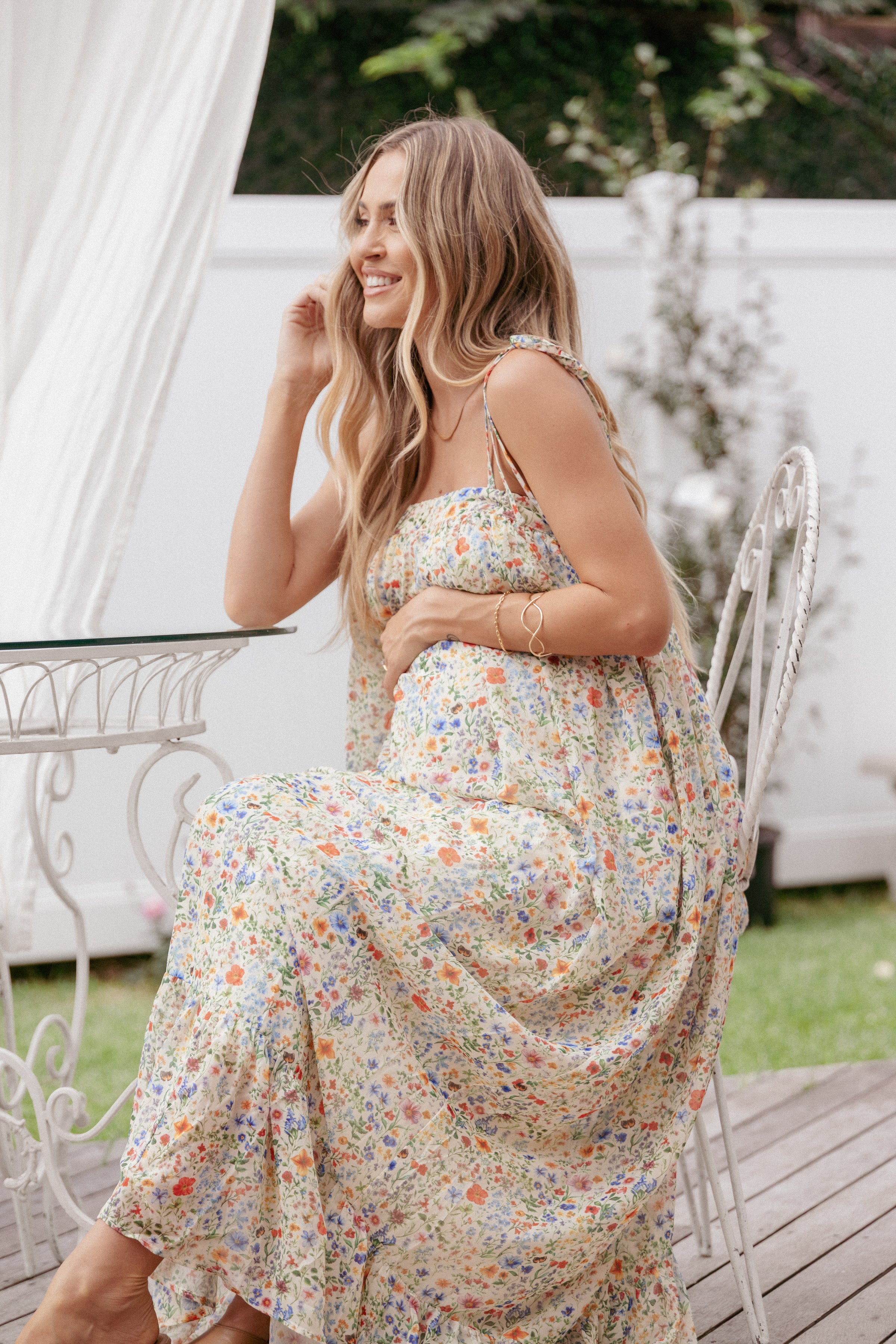 Petal and Pup USA DRESSES Colette Maxi Dress - Garden Floral