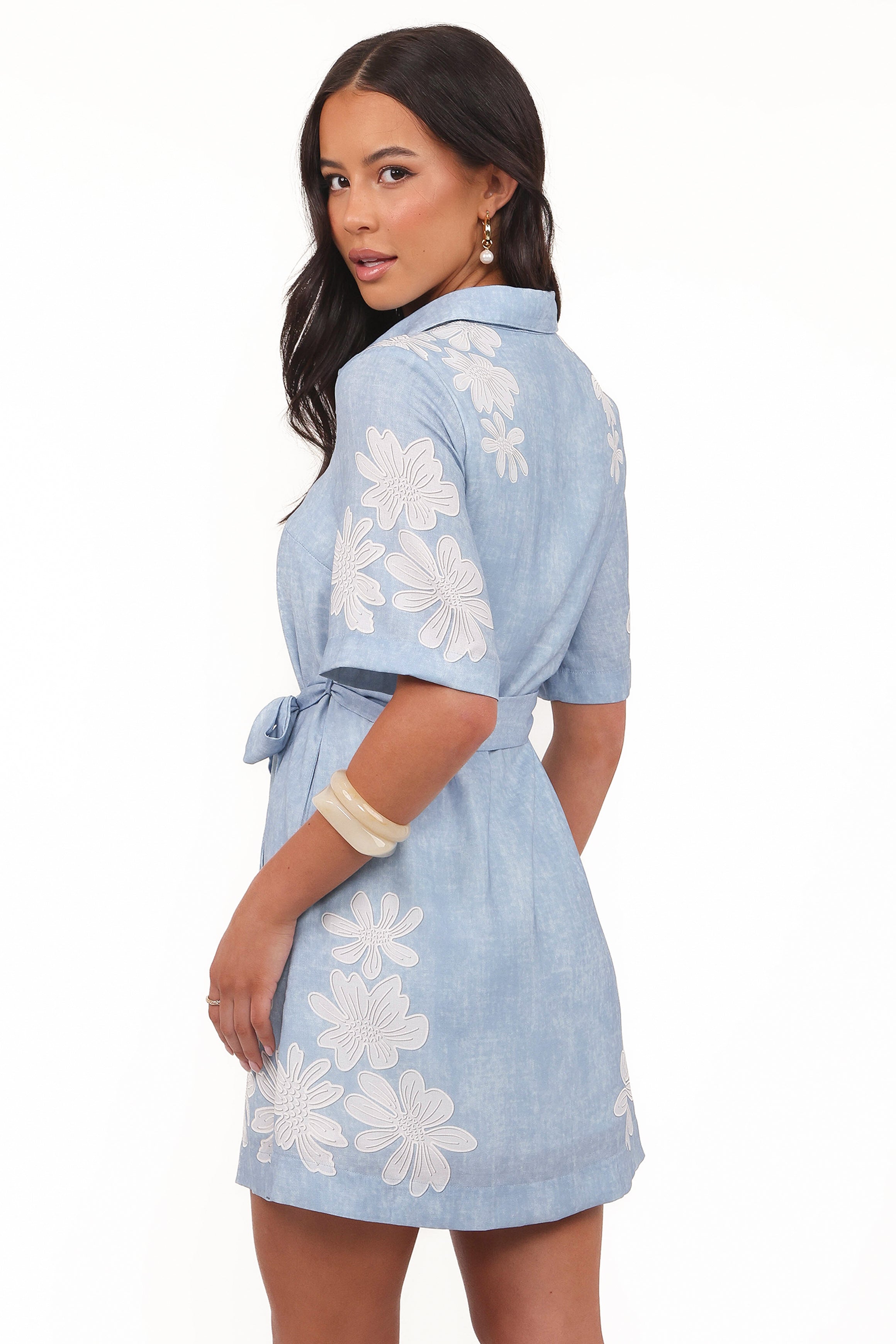 Petal and Pup USA DRESSES Connie Mini Dress - Blue