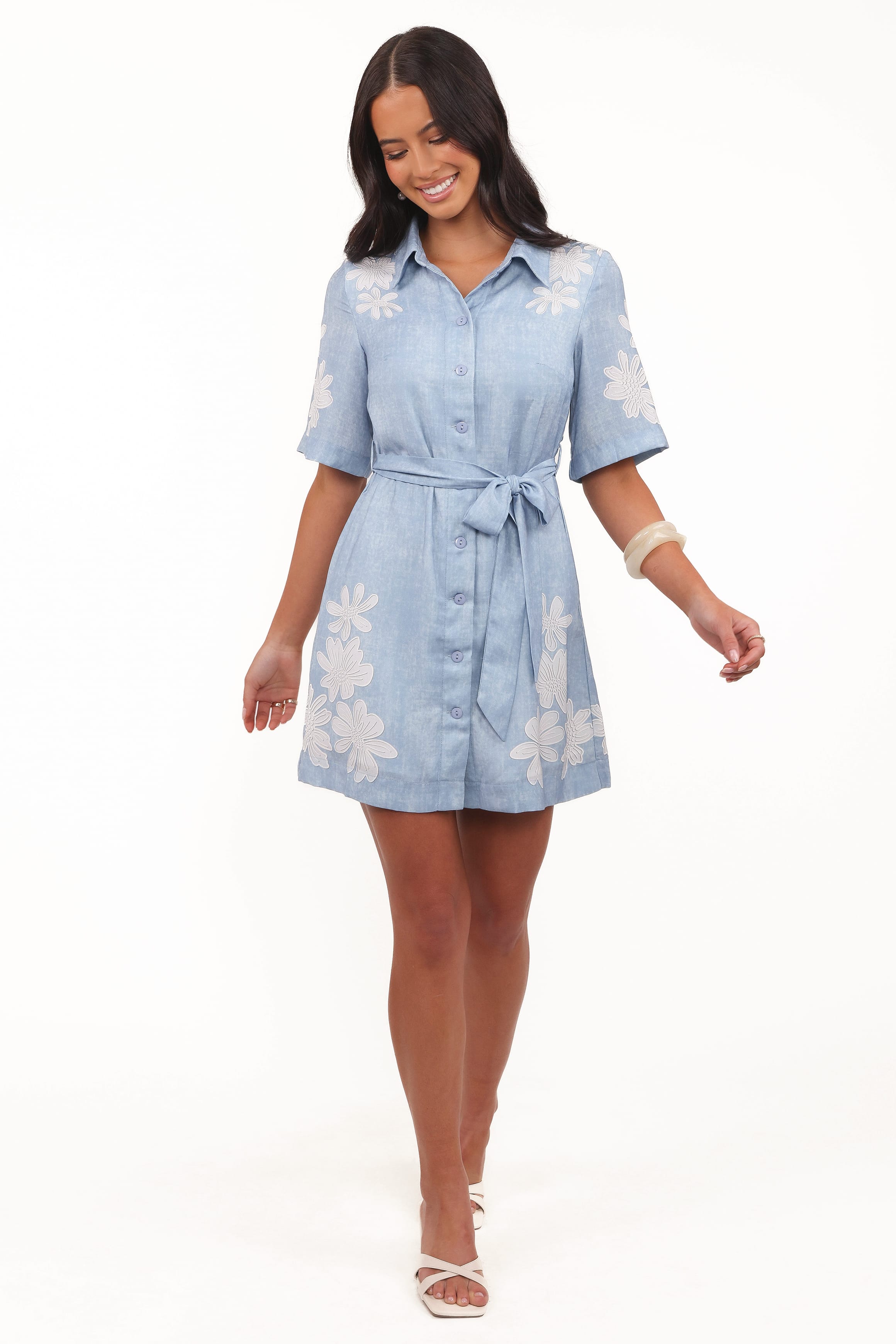 Petal and Pup USA DRESSES Connie Mini Dress - Blue