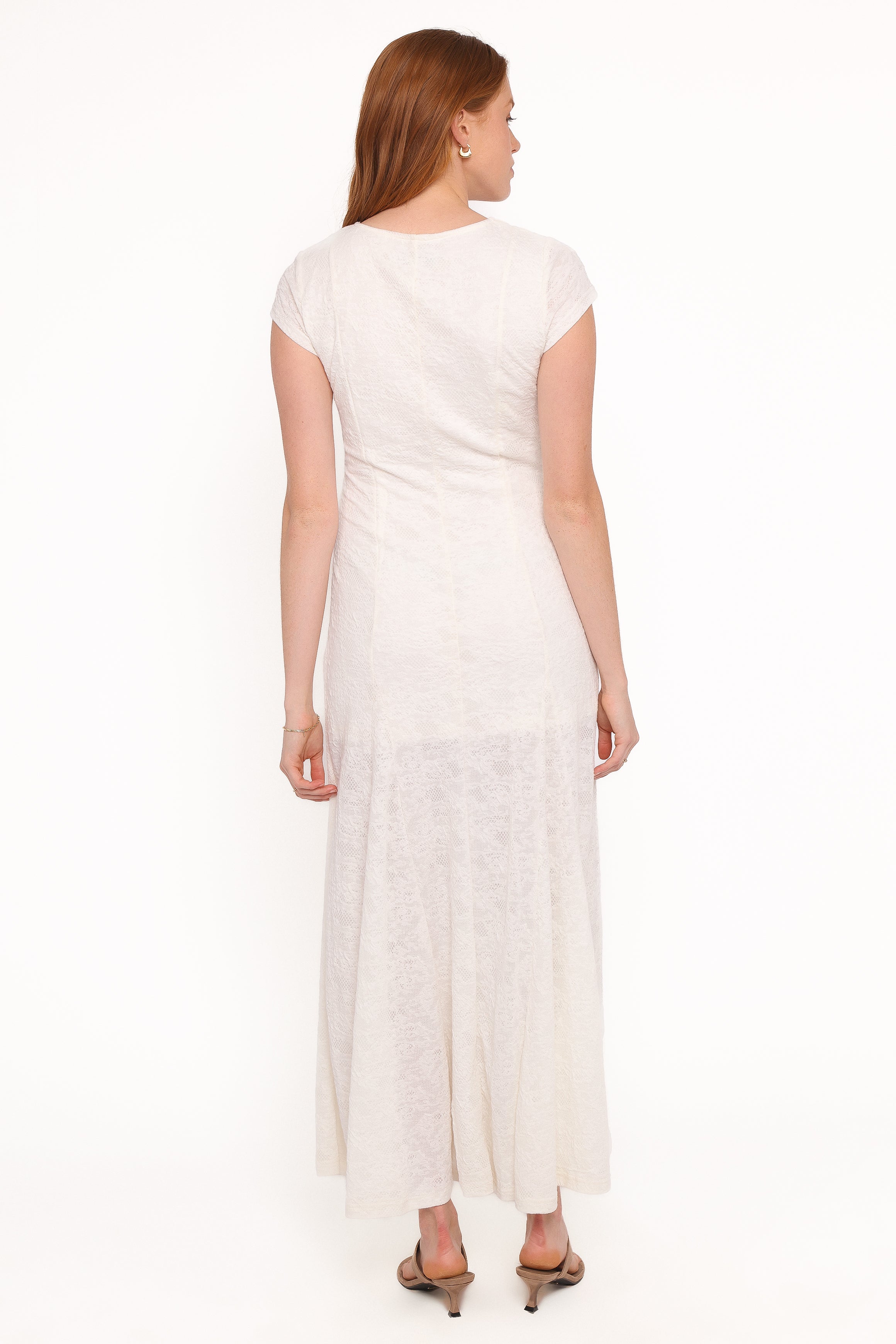 Petal and Pup USA DRESSES Constance Lace Maxi Dress - White