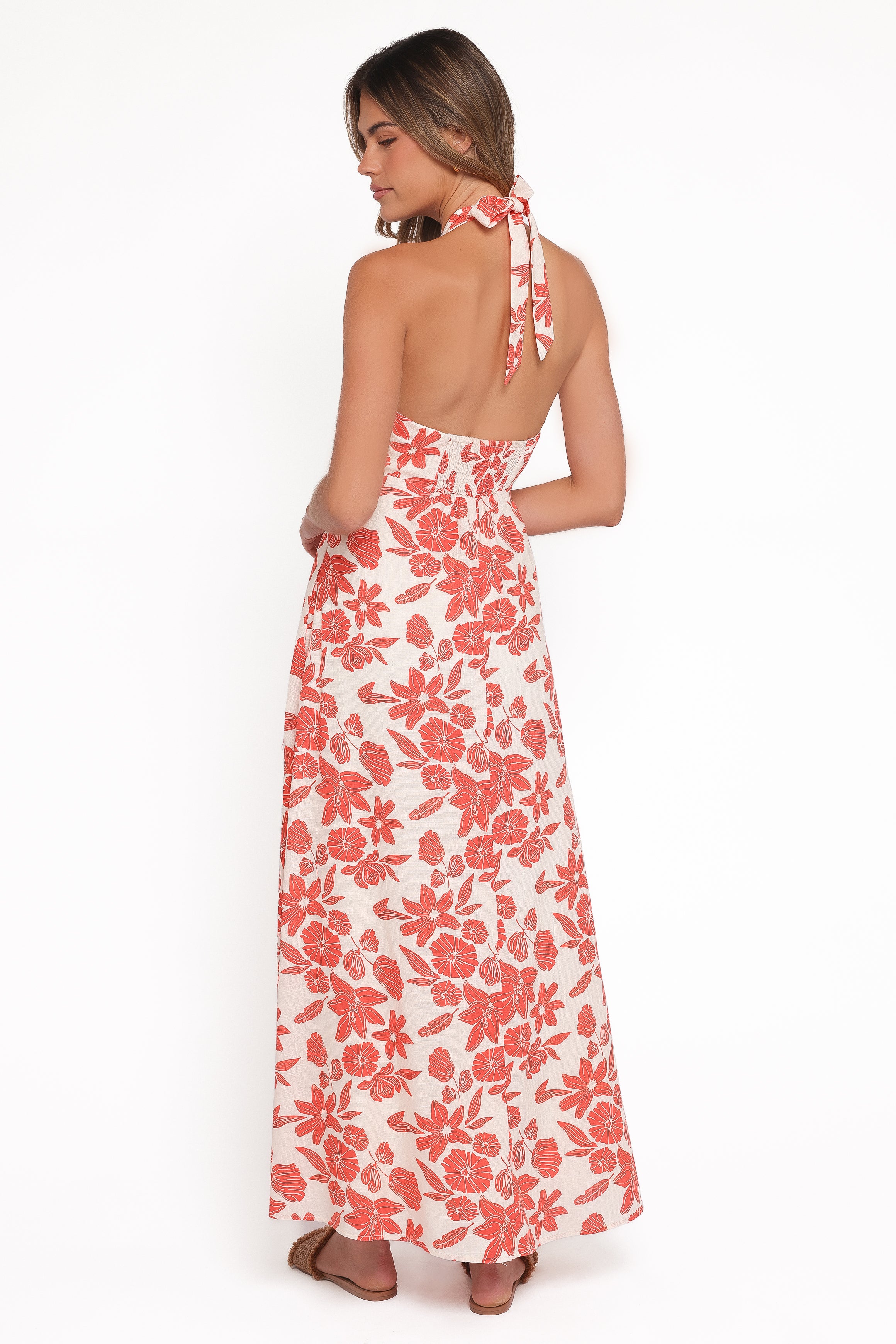 Petal and Pup USA DRESSES Cottrell Maxi Dress - Red Floral