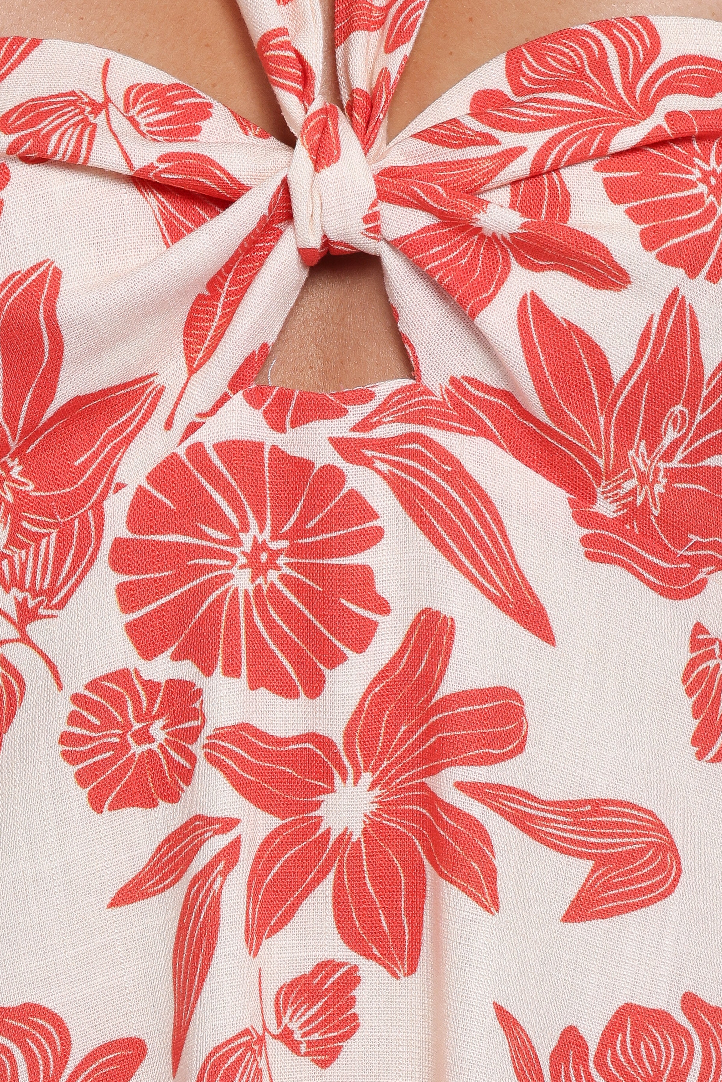 Petal and Pup USA DRESSES Cottrell Maxi Dress - Red Floral