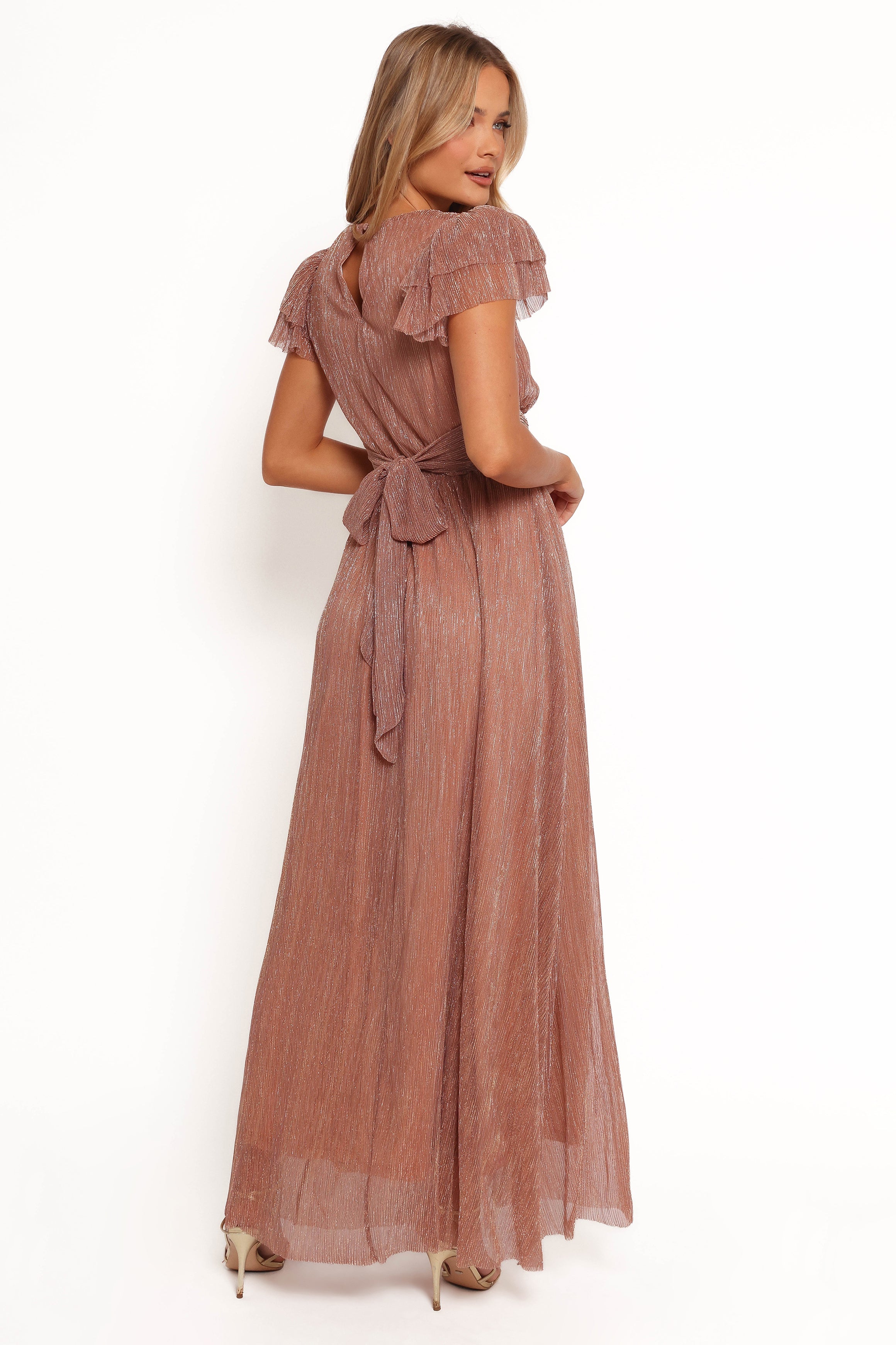 Petal and Pup USA DRESSES Cressida Maxi Dress - Rose Gold