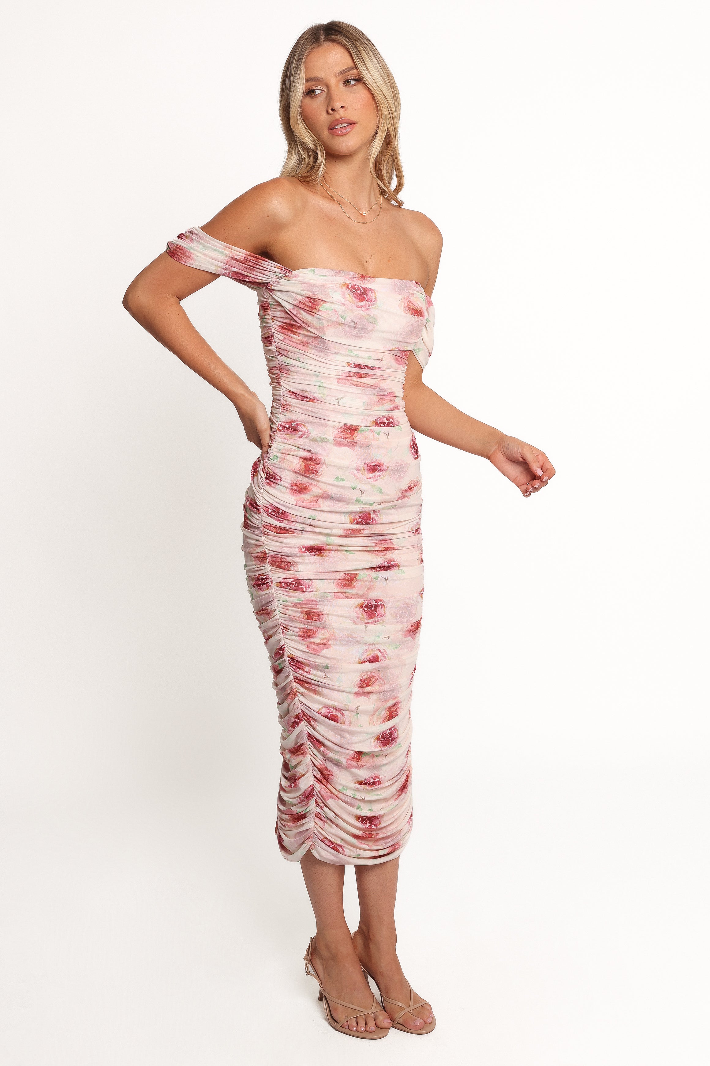 Petal and Pup USA DRESSES Cyra Midi Dress - Rose