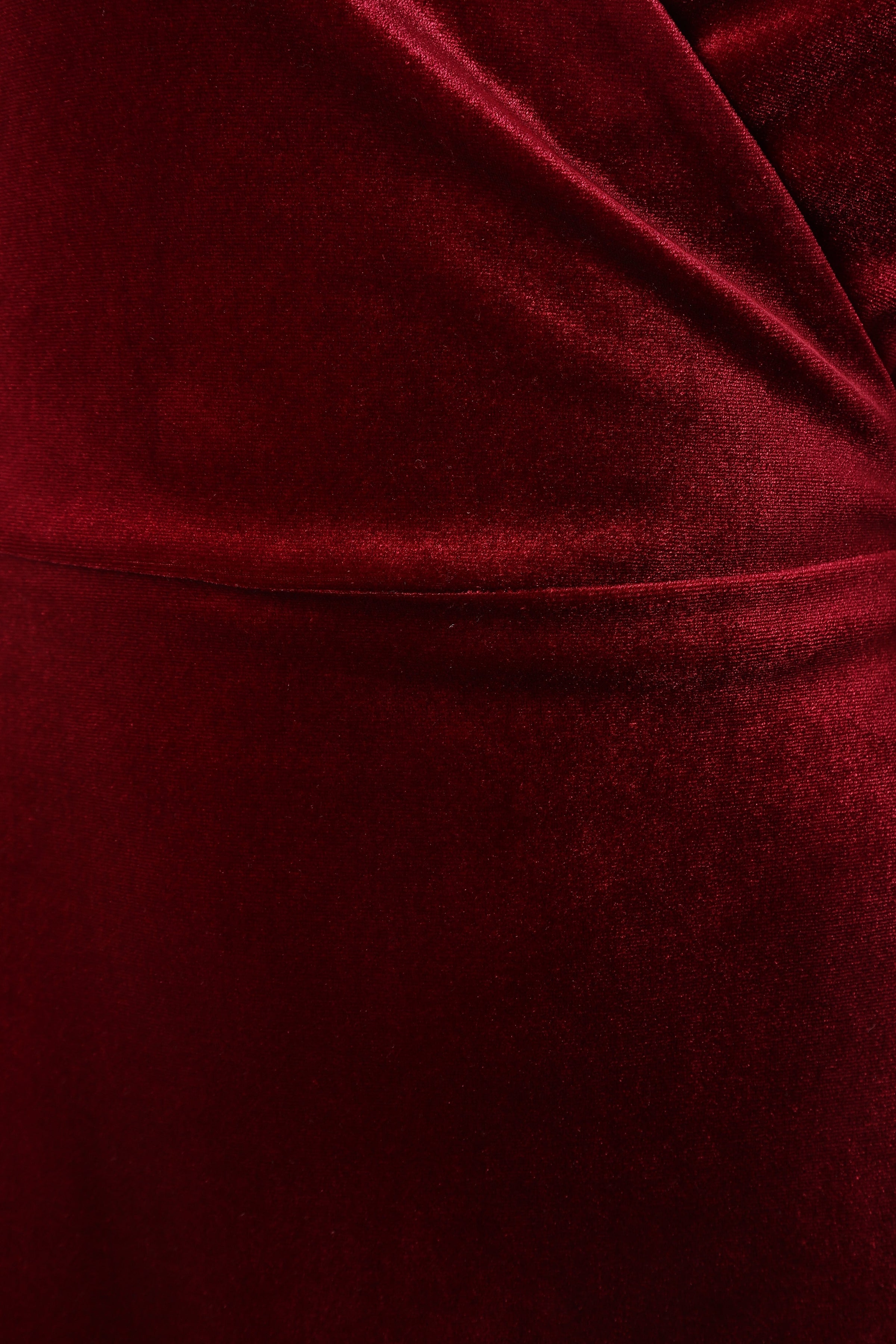 Petal and Pup USA DRESSES Darby Long Sleeve Midi Dress - Burgundy