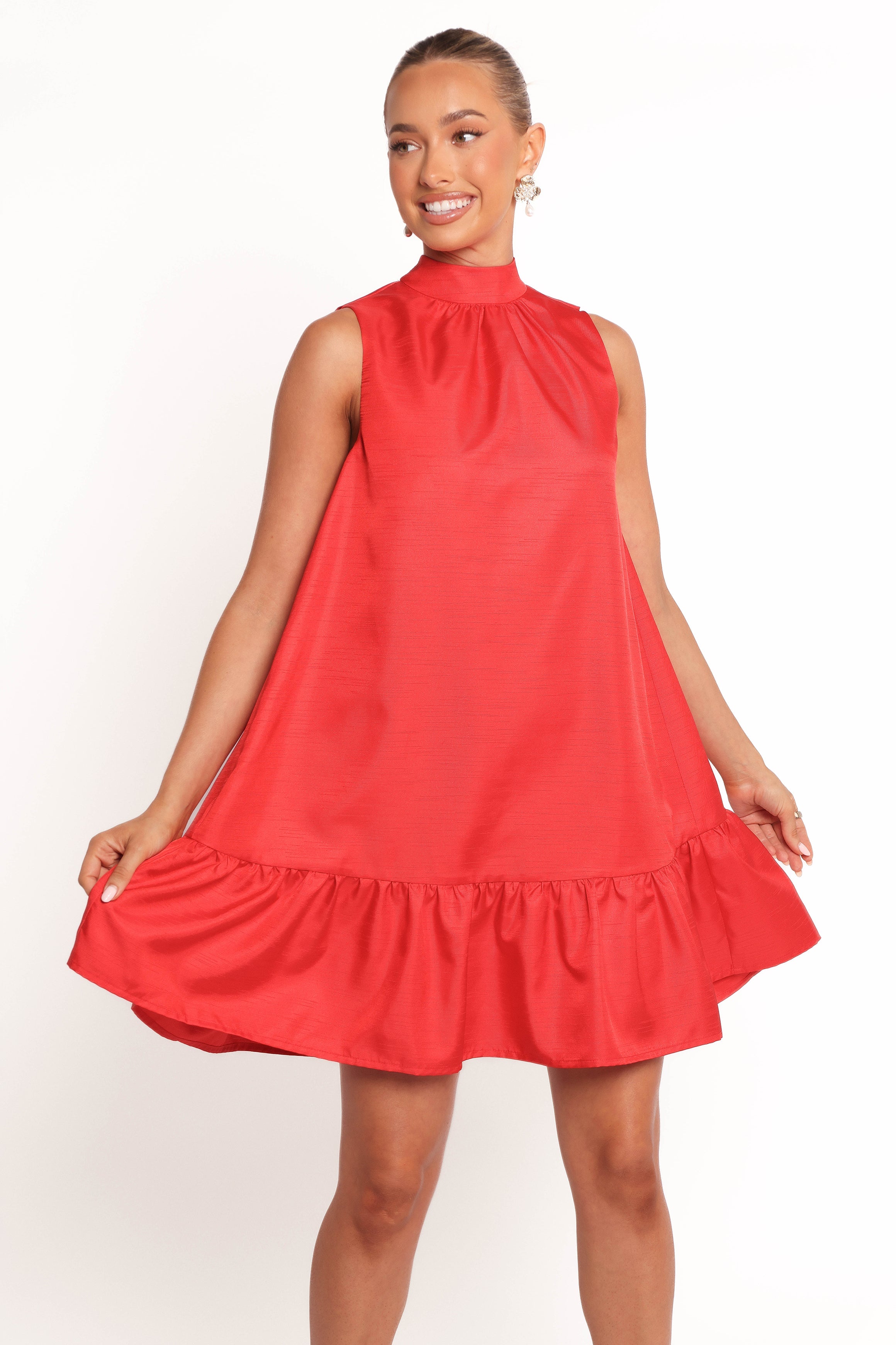 Petal and Pup USA DRESSES Darian Mini Dress - Red