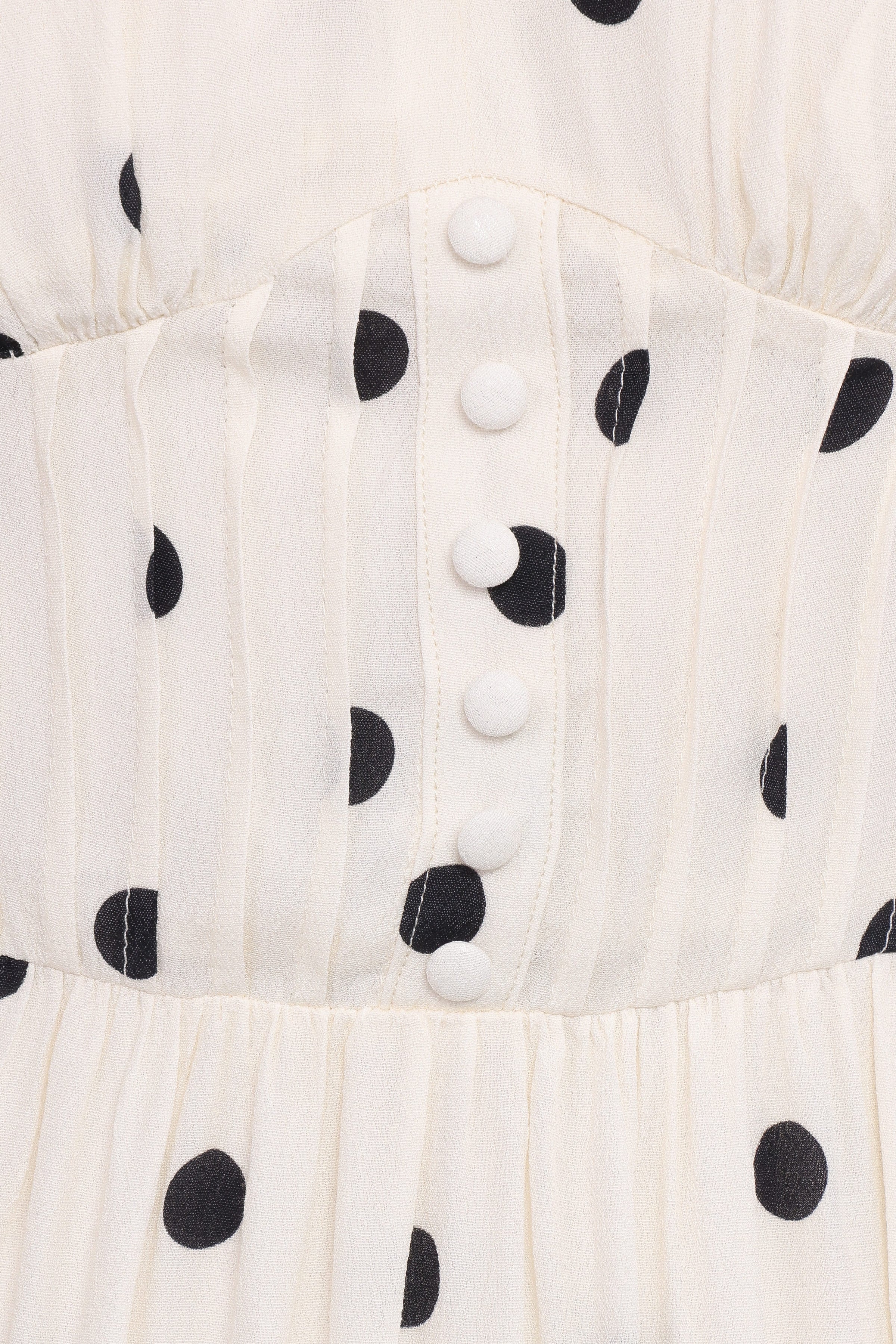 Petal and Pup USA DRESSES Darline Midi Dress - White Polka Dot