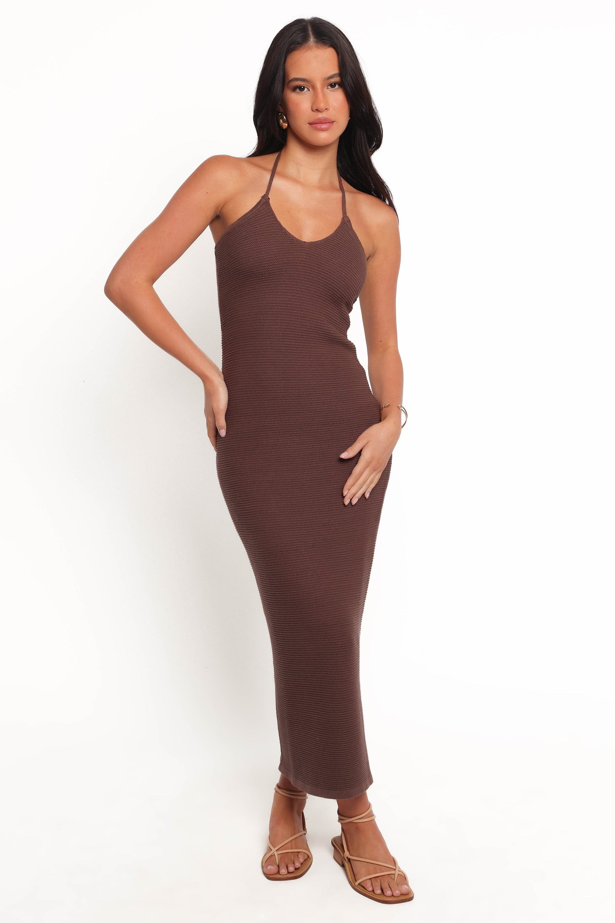 gold dresses midi length TATIANA ANTIQUE GOLD / M