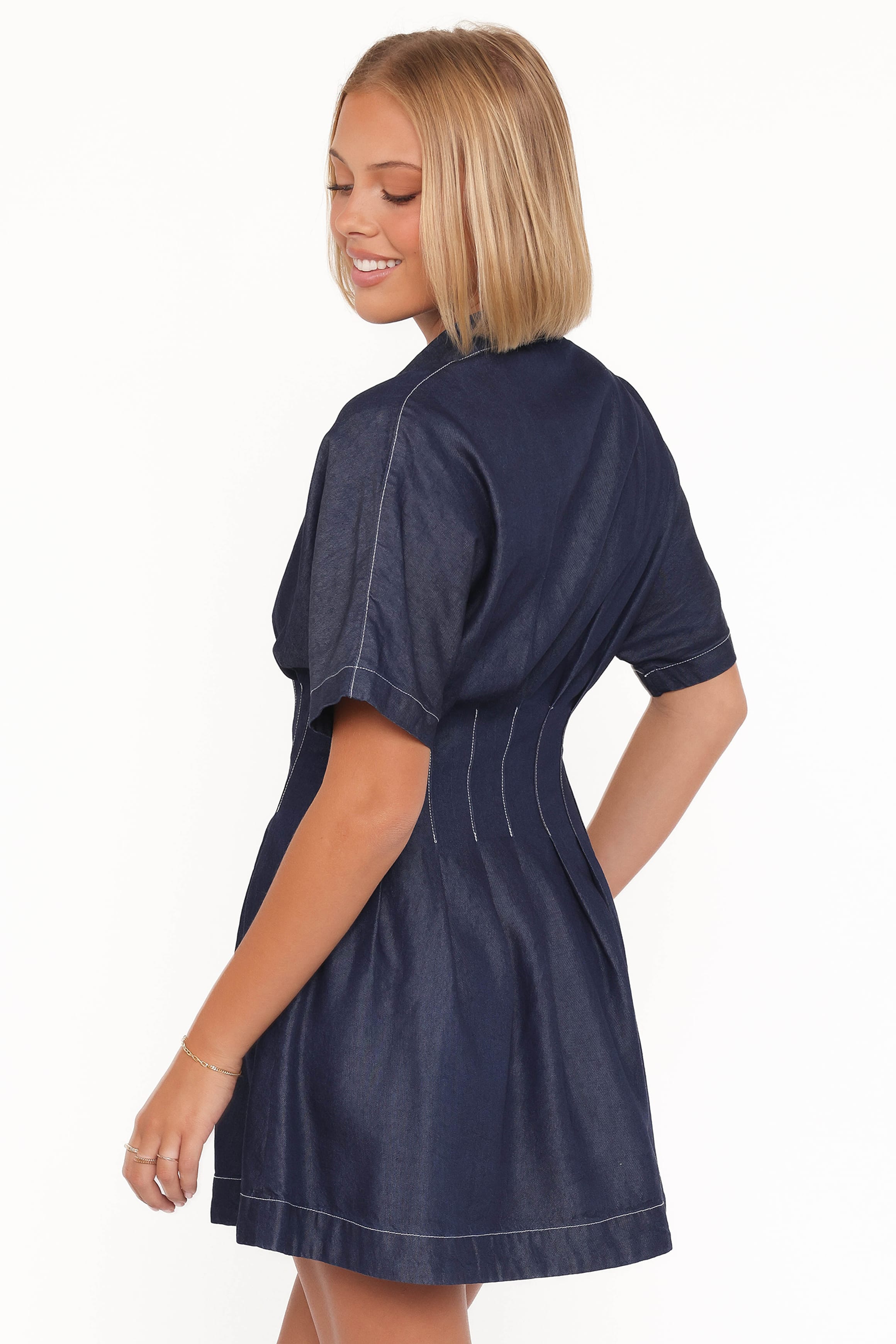 Petal and Pup USA DRESSES Davine Mini Dress - Blue