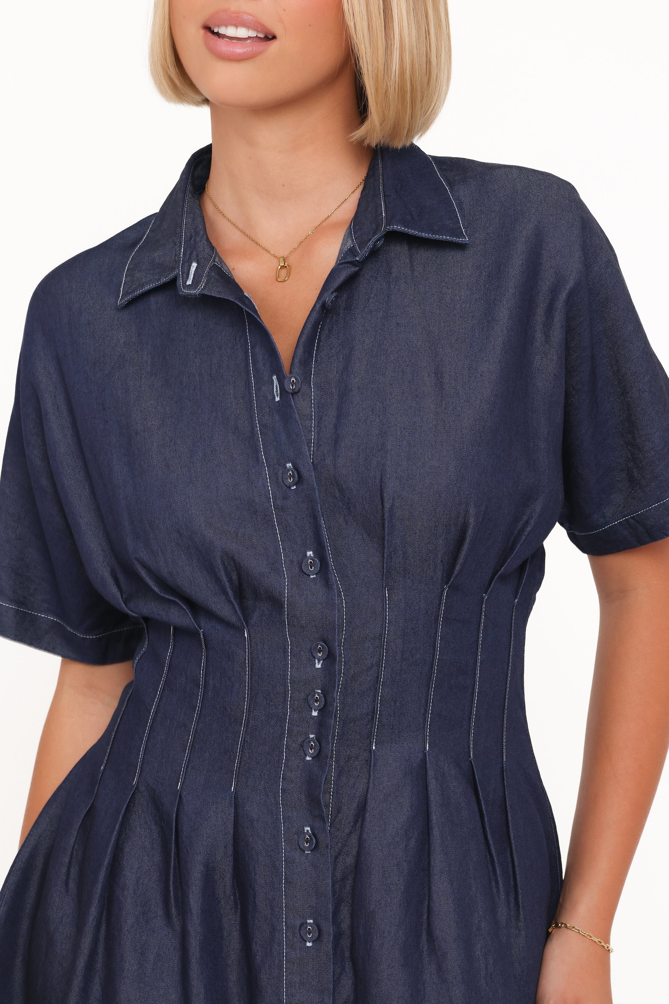 Petal and Pup USA DRESSES Davine Mini Dress - Blue