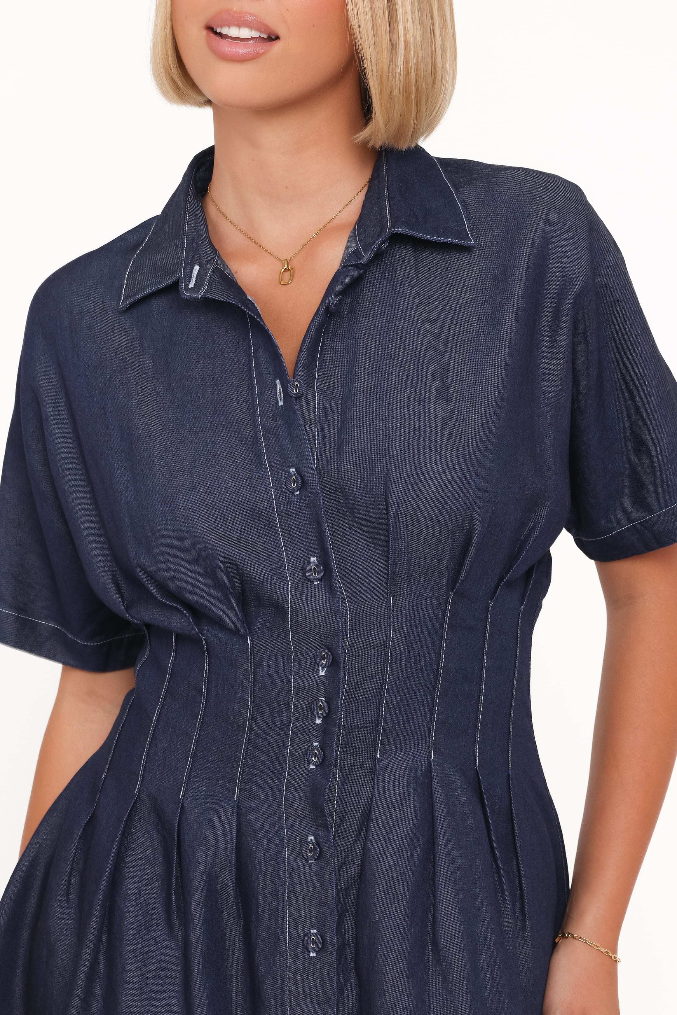 Petal and Pup USA DRESSES Davine Mini Dress - Blue