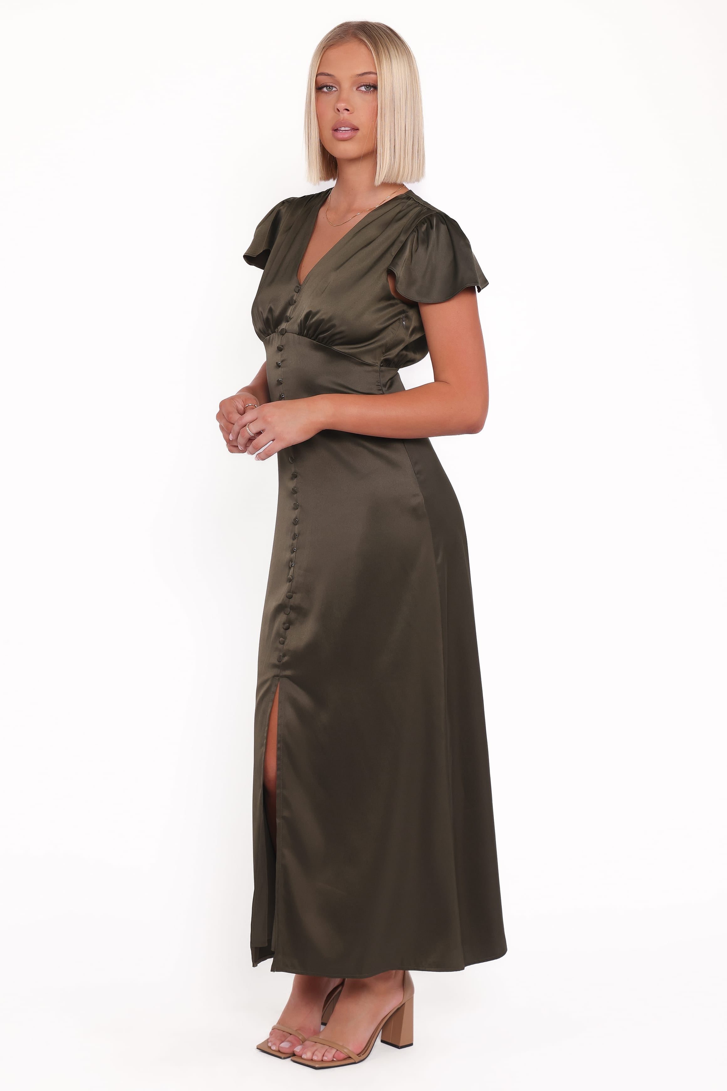 Petal and Pup USA DRESSES Dean Maxi Dress - Olive