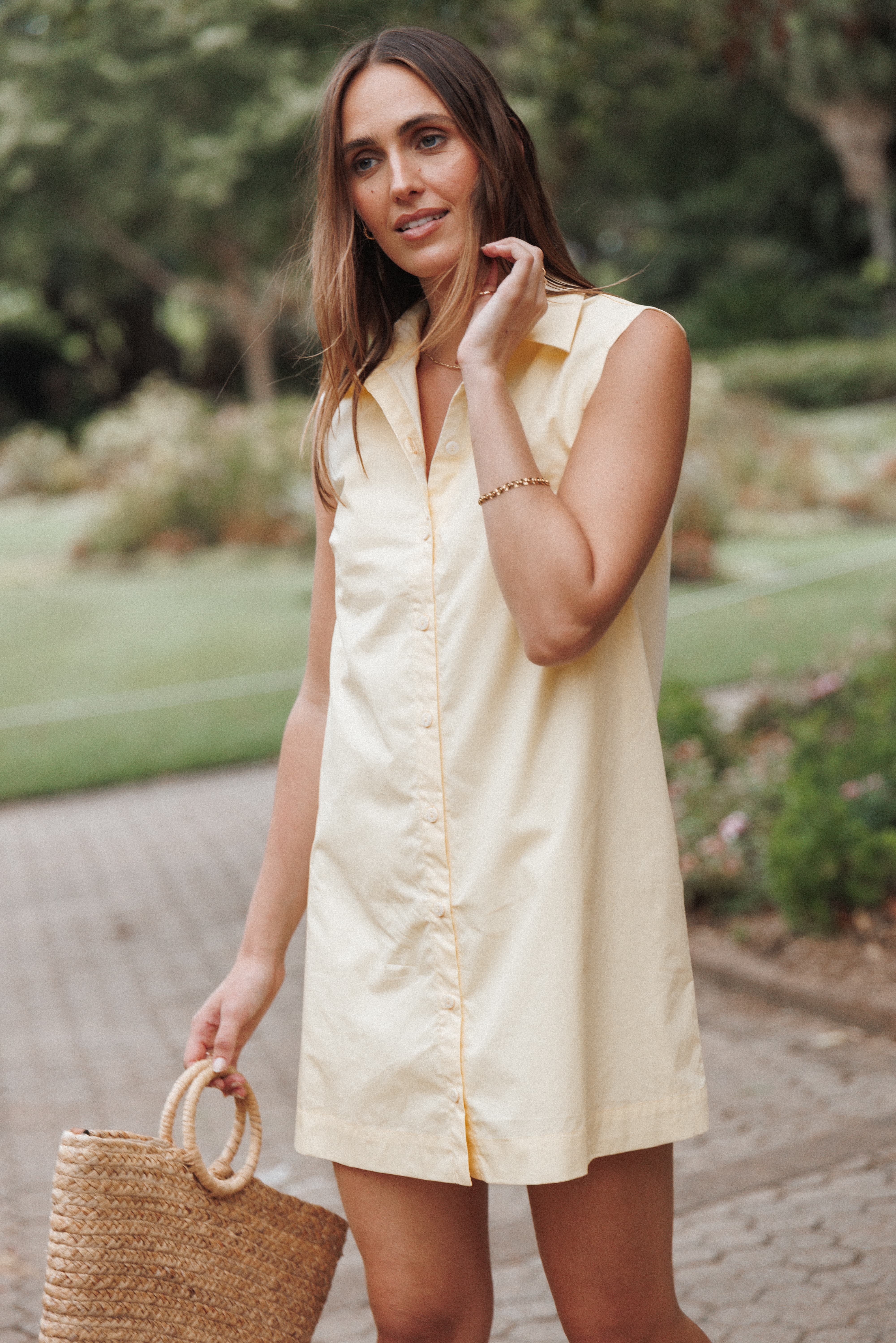 Petal and Pup USA DRESSES Deirdre Mini Dress - Yellow
