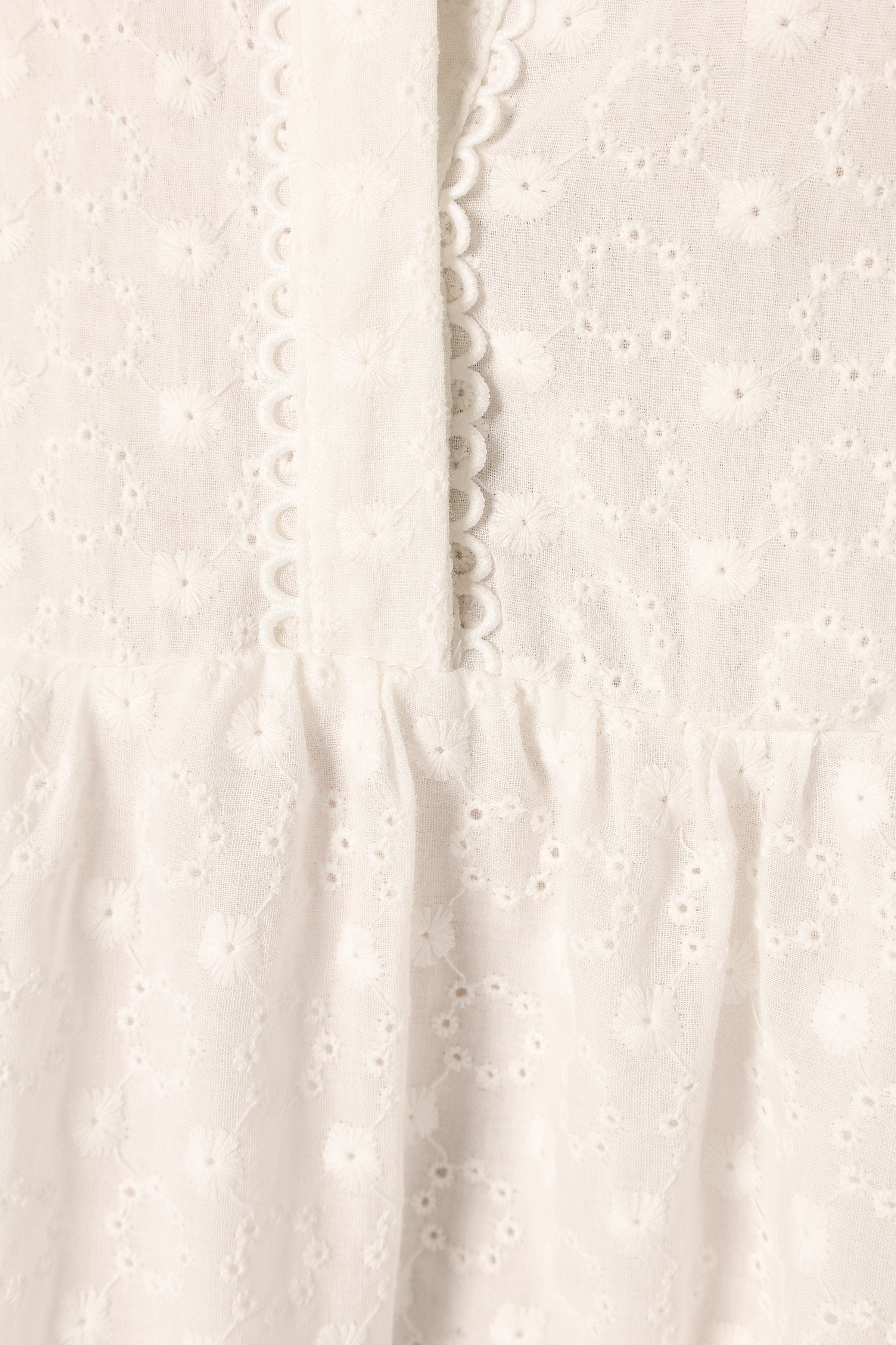Petal and Pup USA DRESSES Delia Long Sleeve Mini Dress - White