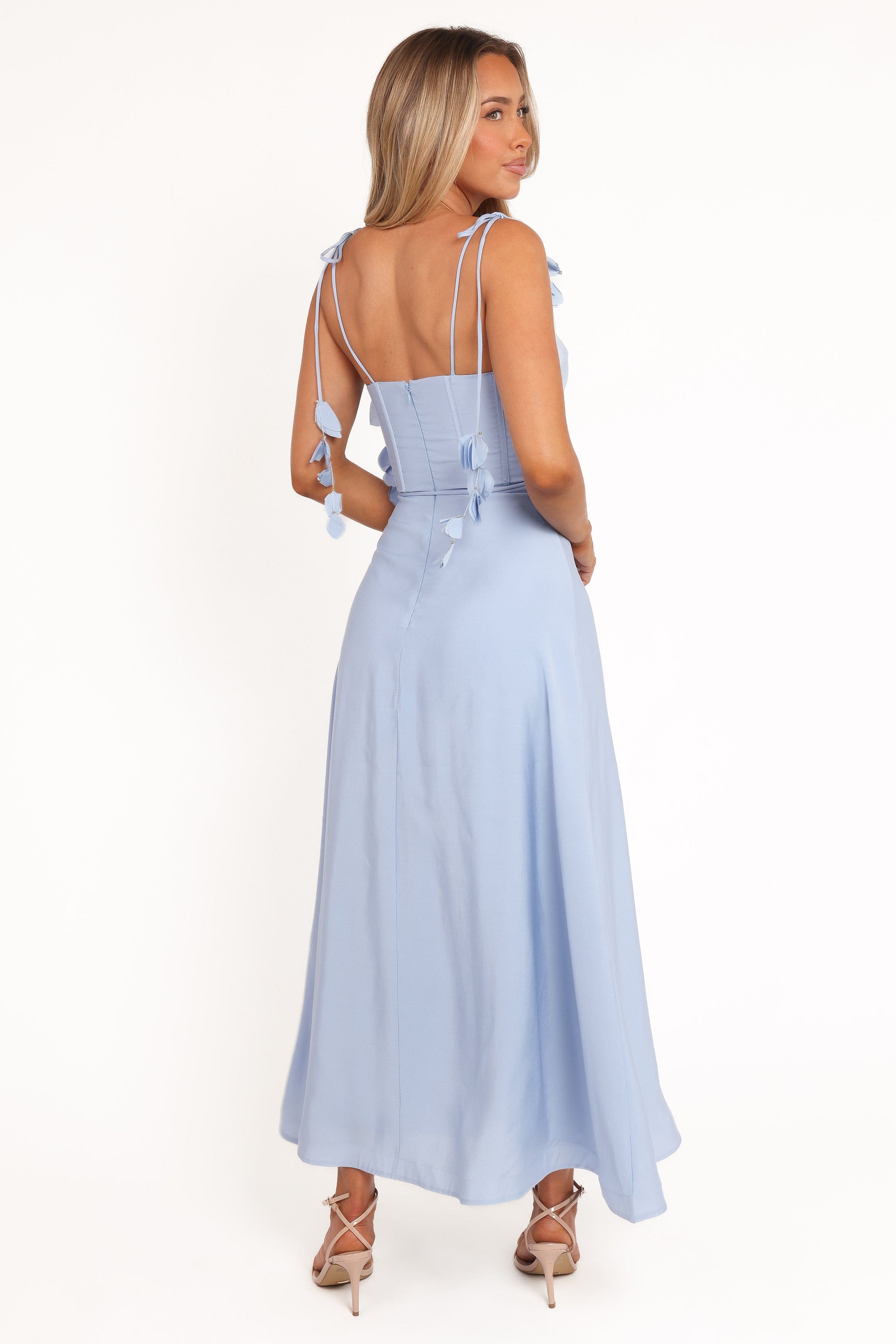 Petal and Pup USA DRESSES Della Midi Dress - Pale Blue