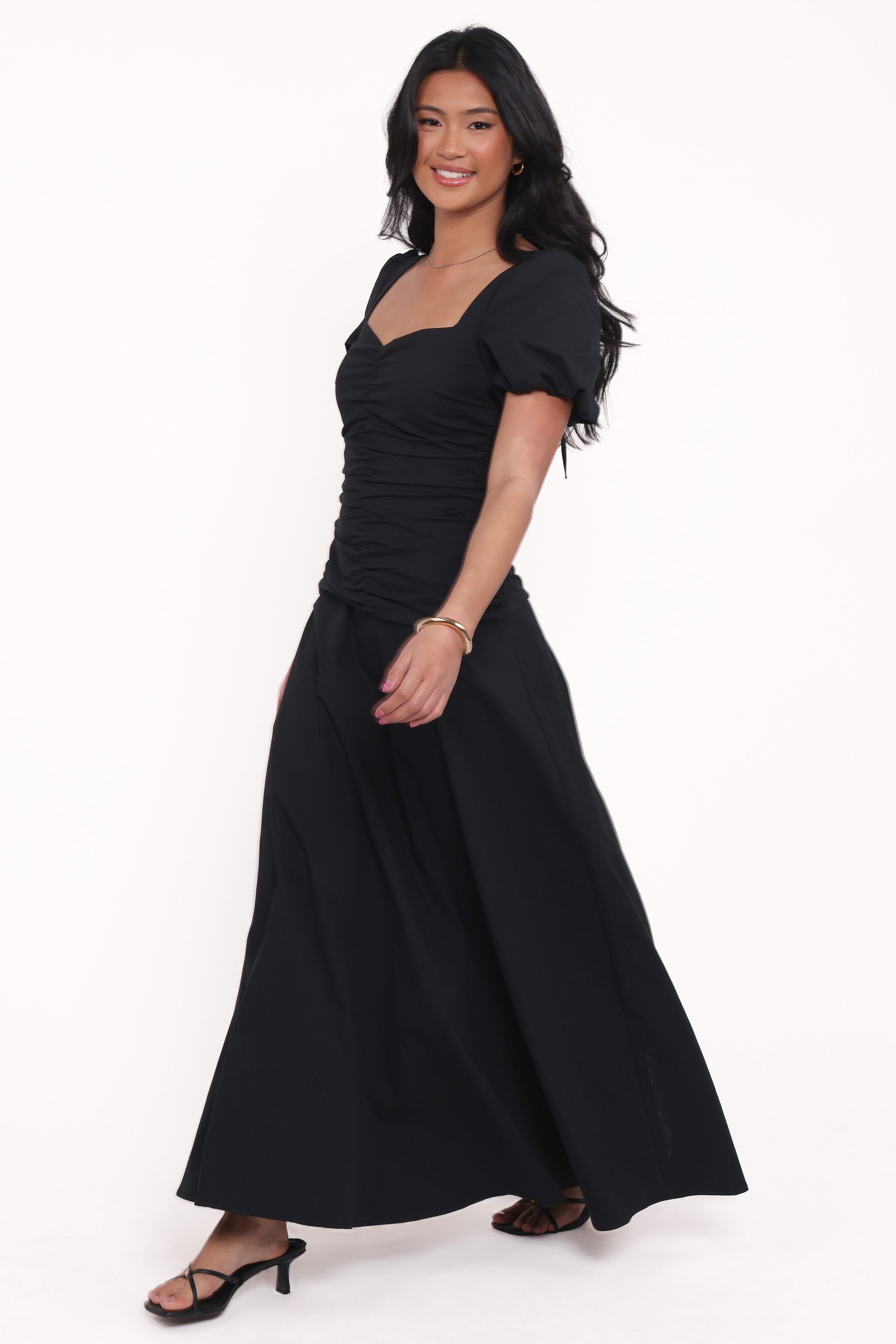 Petal and Pup USA DRESSES Denver Midi Dress - Black
