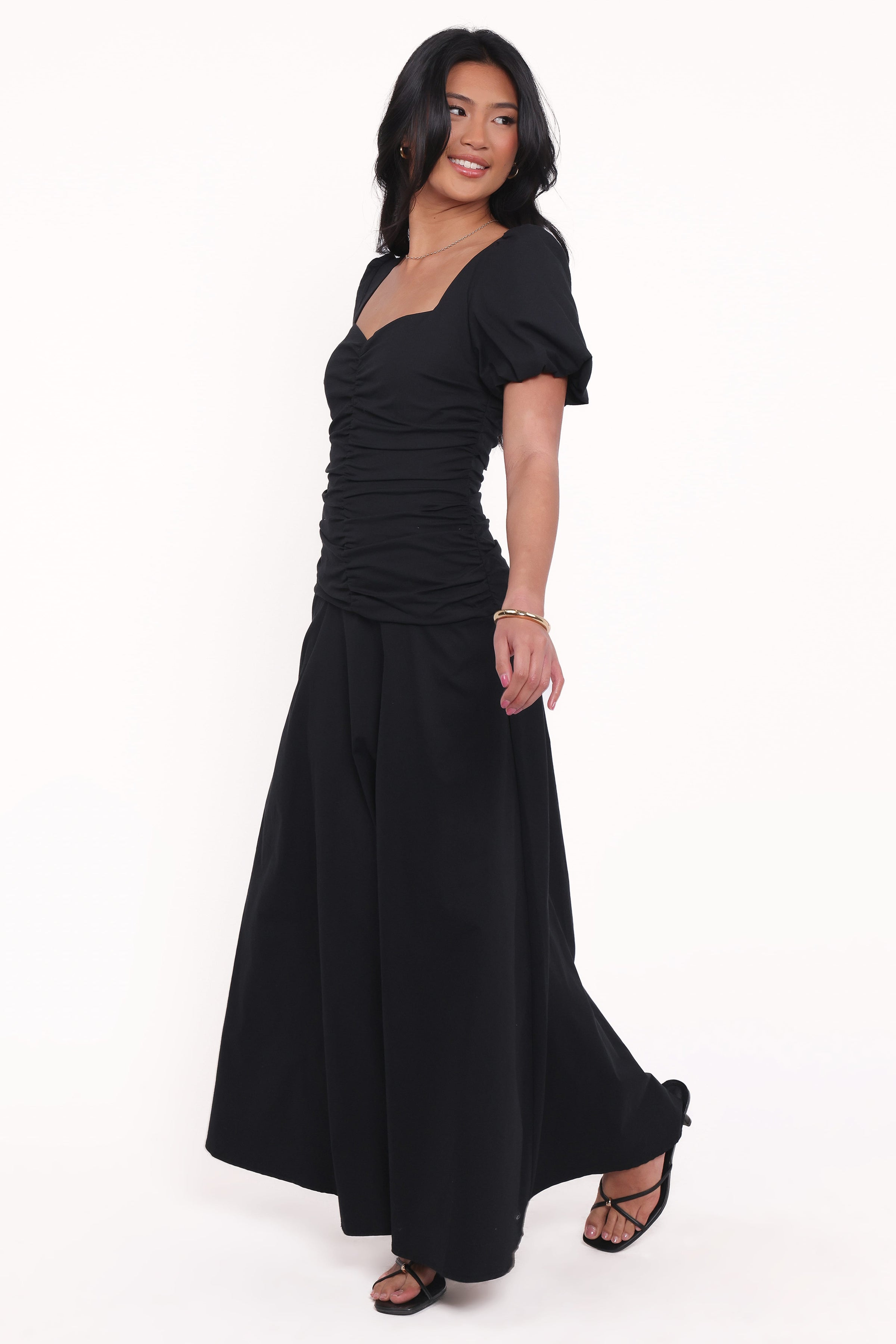 Petal and Pup USA DRESSES Denver Midi Dress - Black