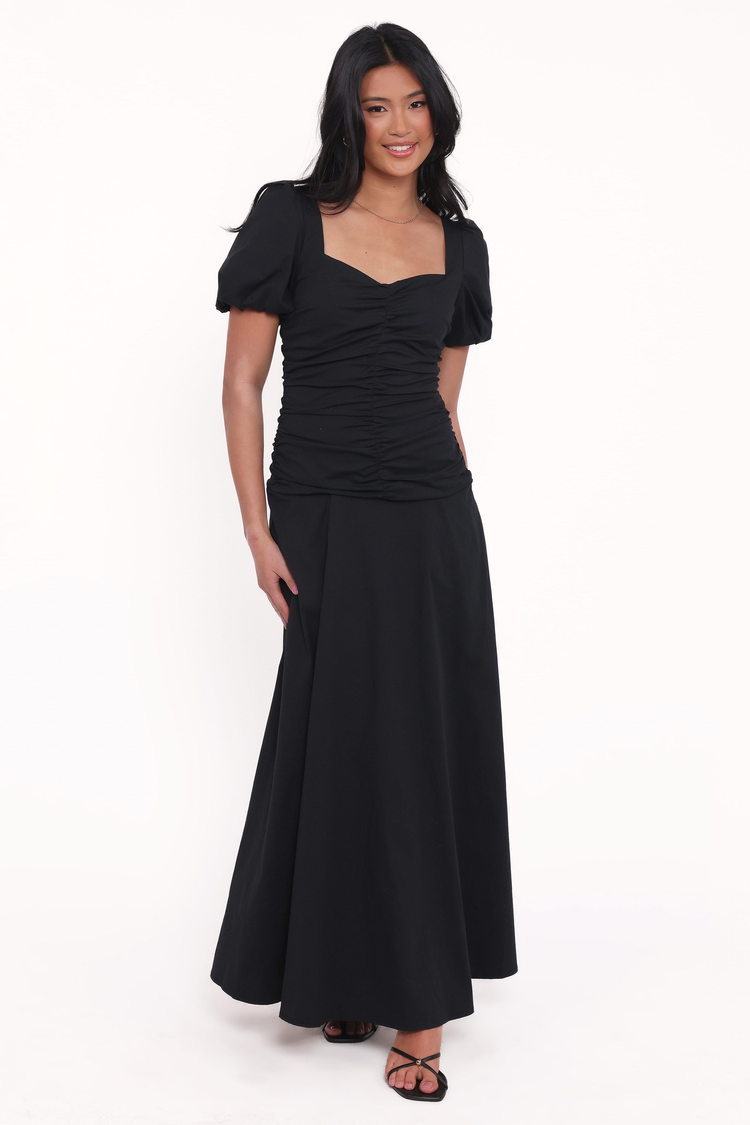 Petal and Pup USA DRESSES Denver Midi Dress - Black