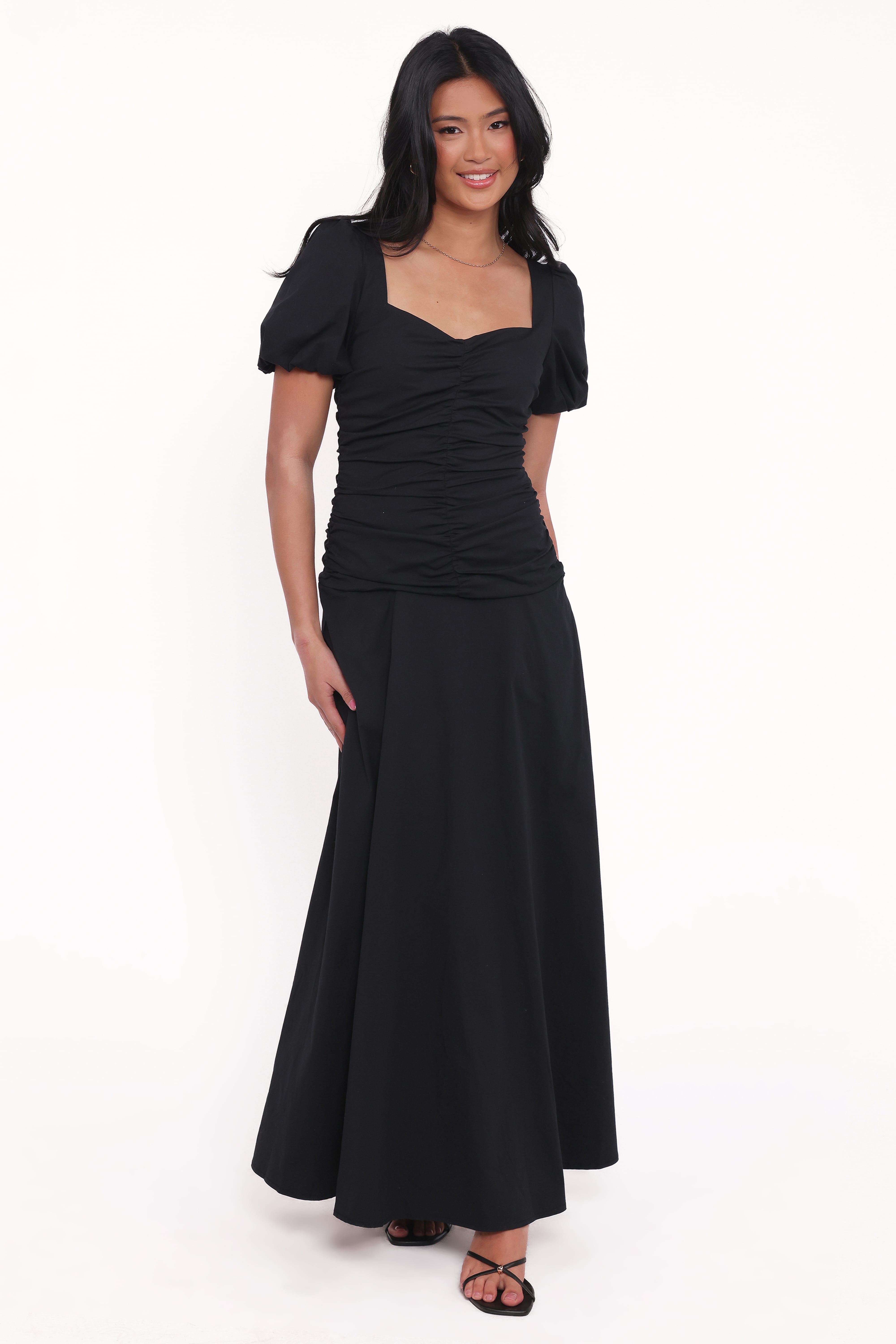 Petal and Pup USA DRESSES Denver Midi Dress - Black
