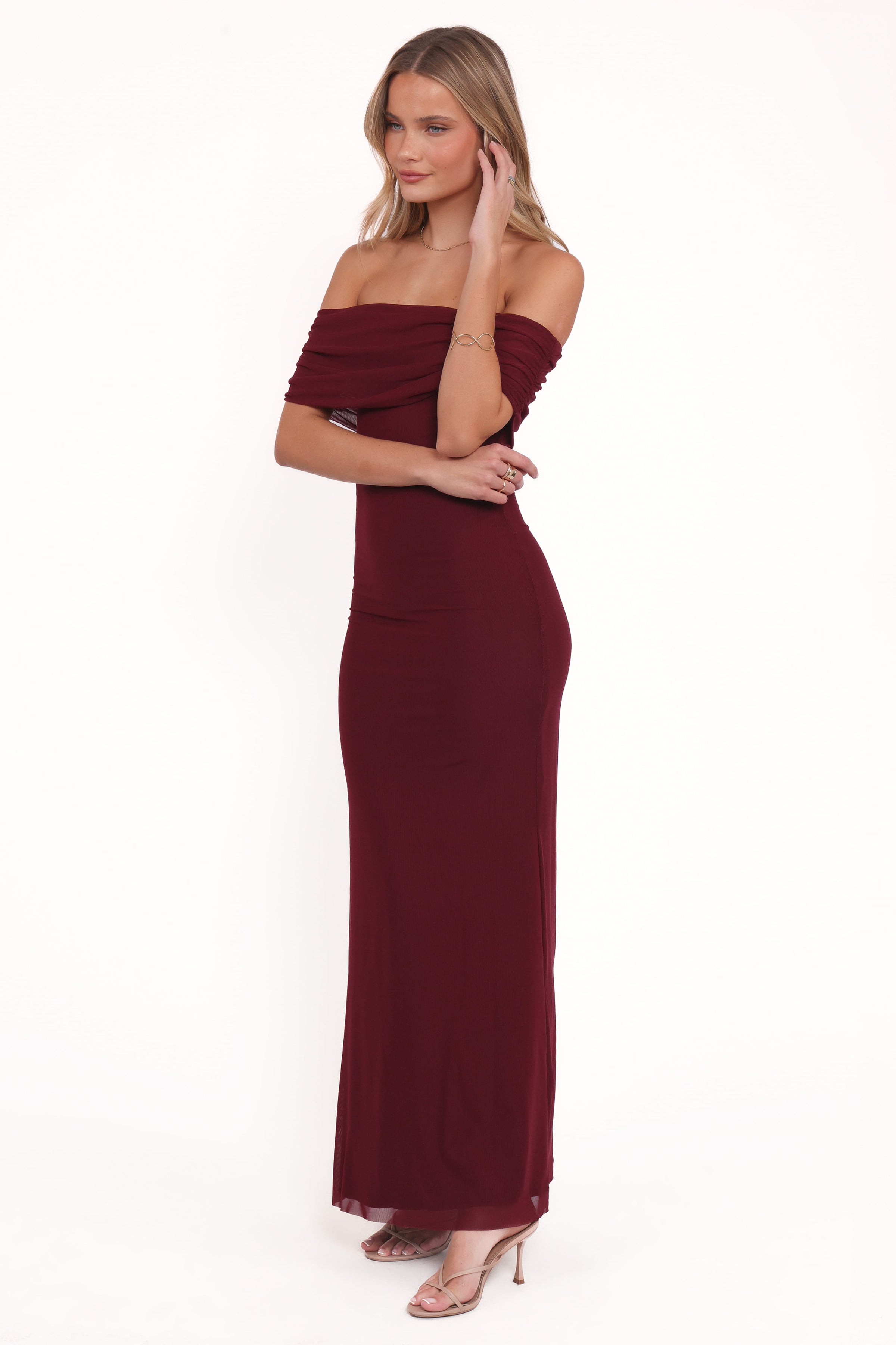 Petal and Pup USA DRESSES Desirae Maxi Dress - Burgundy