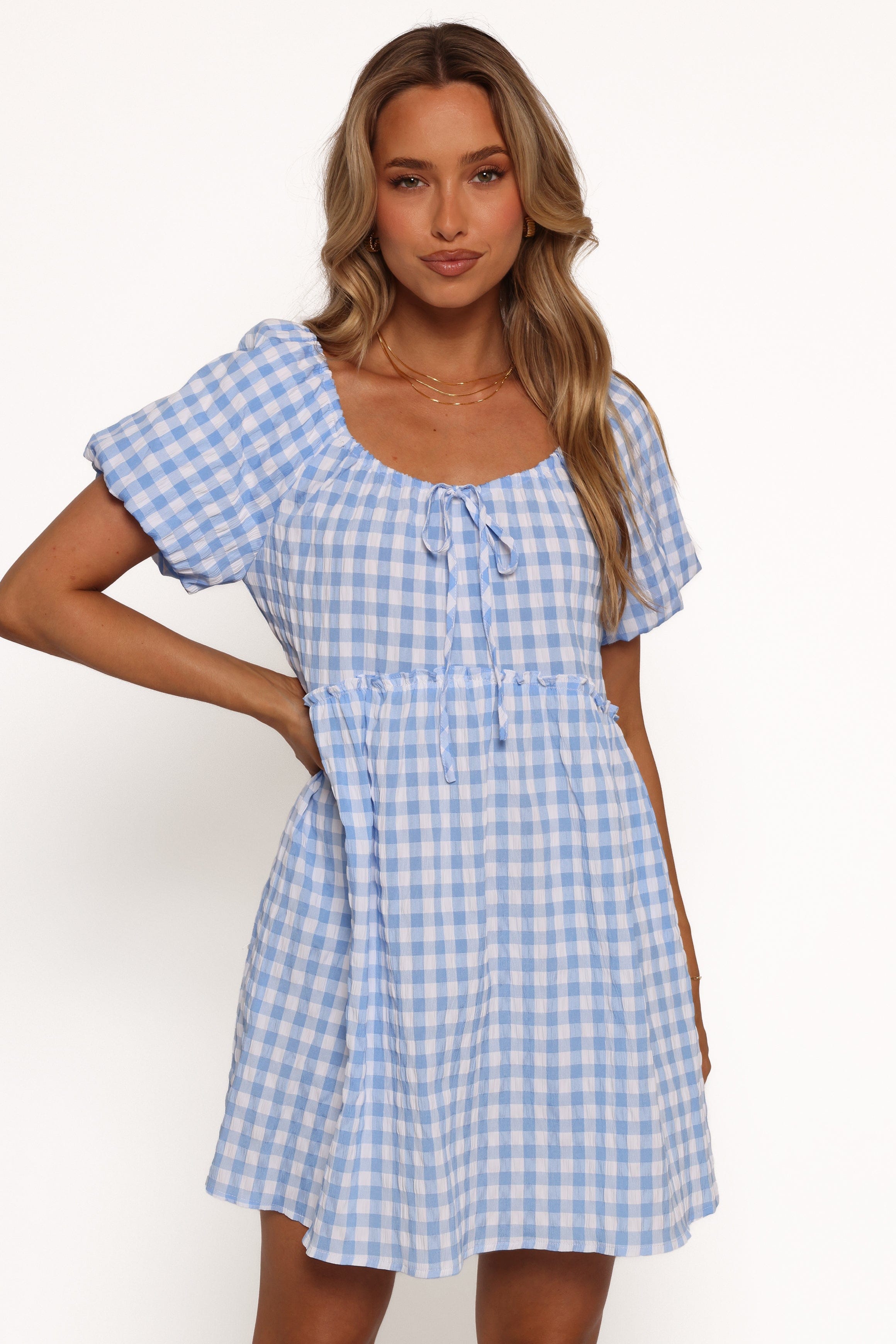 Petal and Pup USA DRESSES Dorothea Mini Dress - Blue (Hold for Amazon)