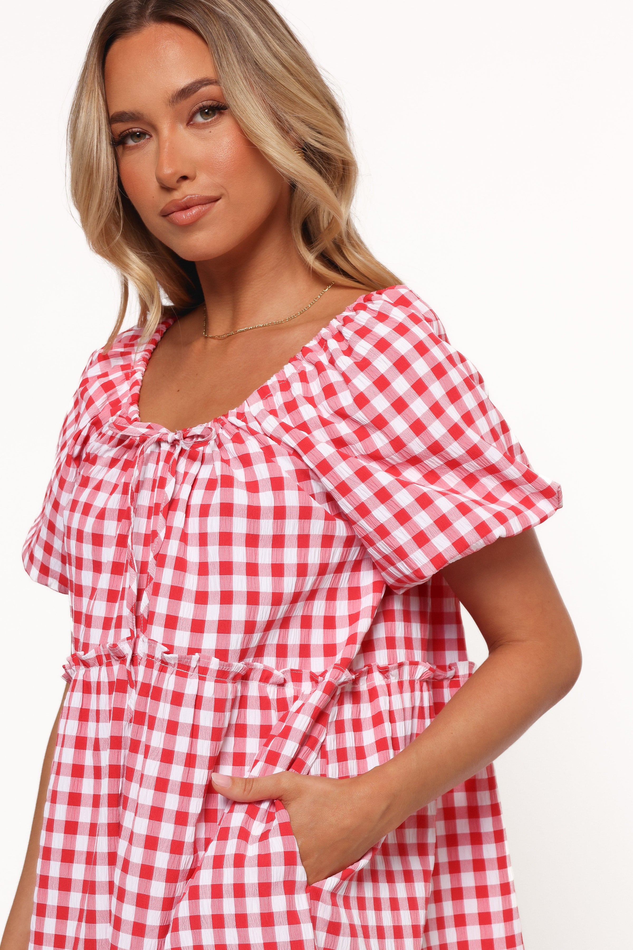 Petal and Pup USA DRESSES Dorothea Mini Dress - Red