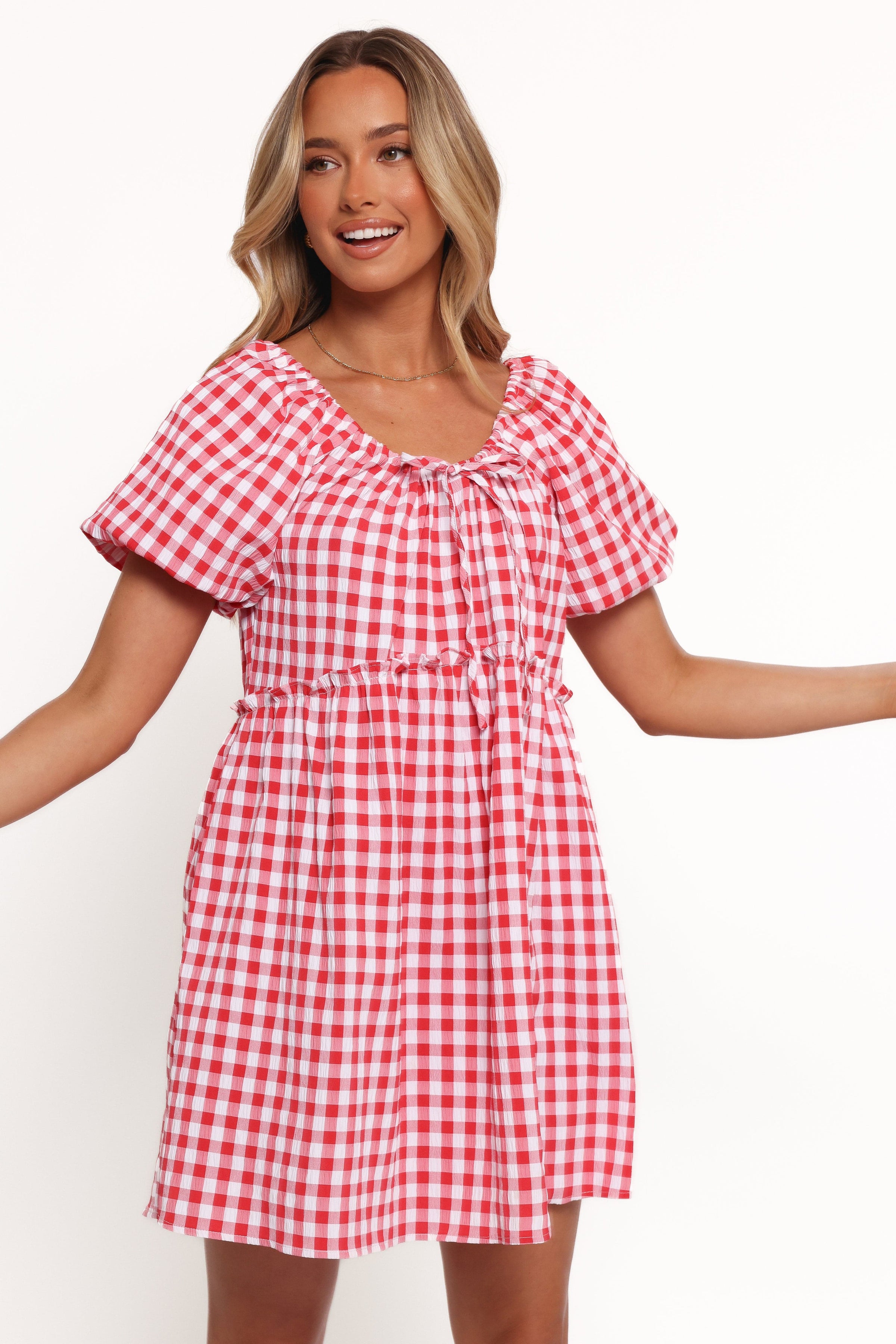 Petal and Pup USA DRESSES Dorothea Mini Dress - Red