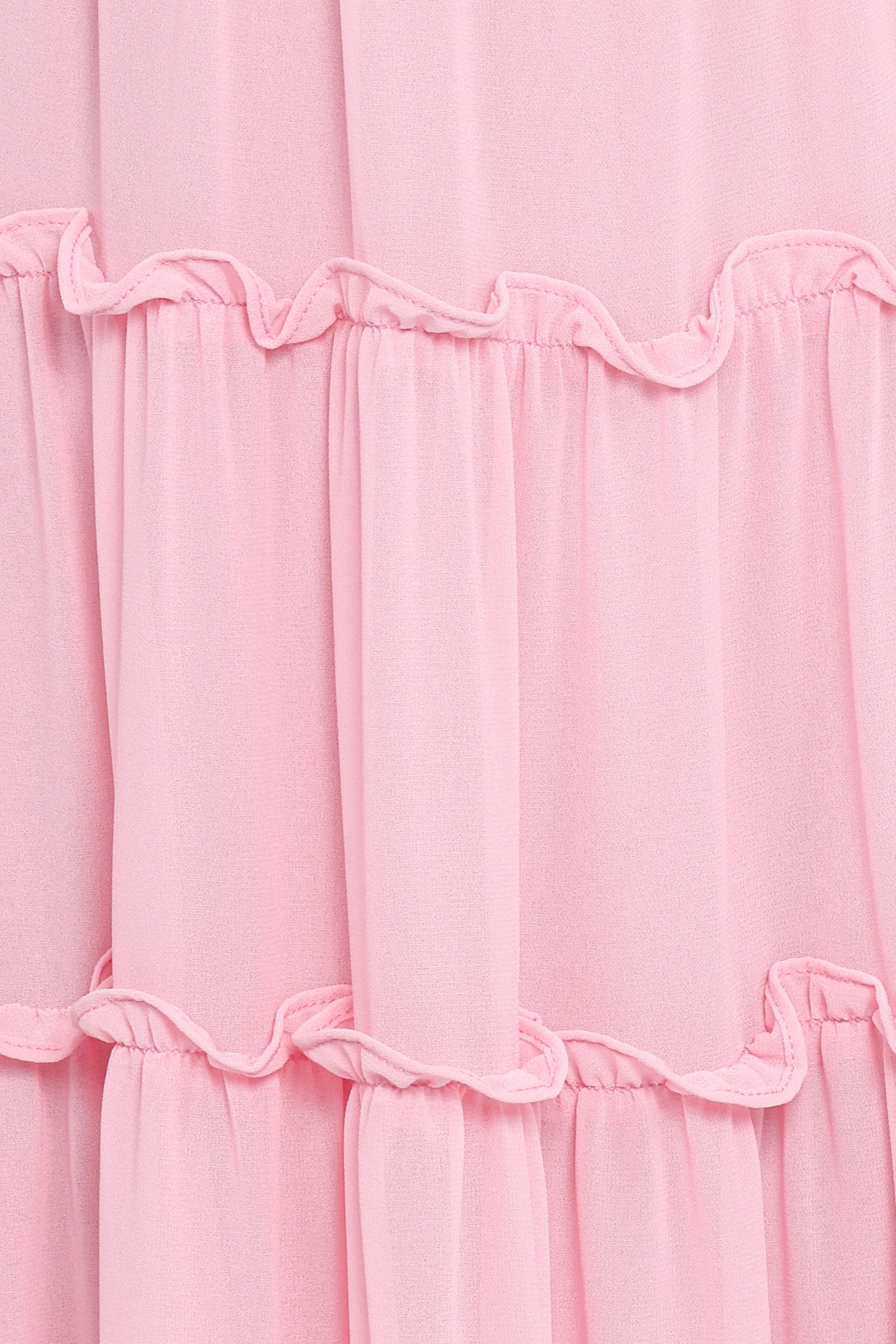 Petal and Pup USA DRESSES Dottie Halterneck Maxi Dress - Pink