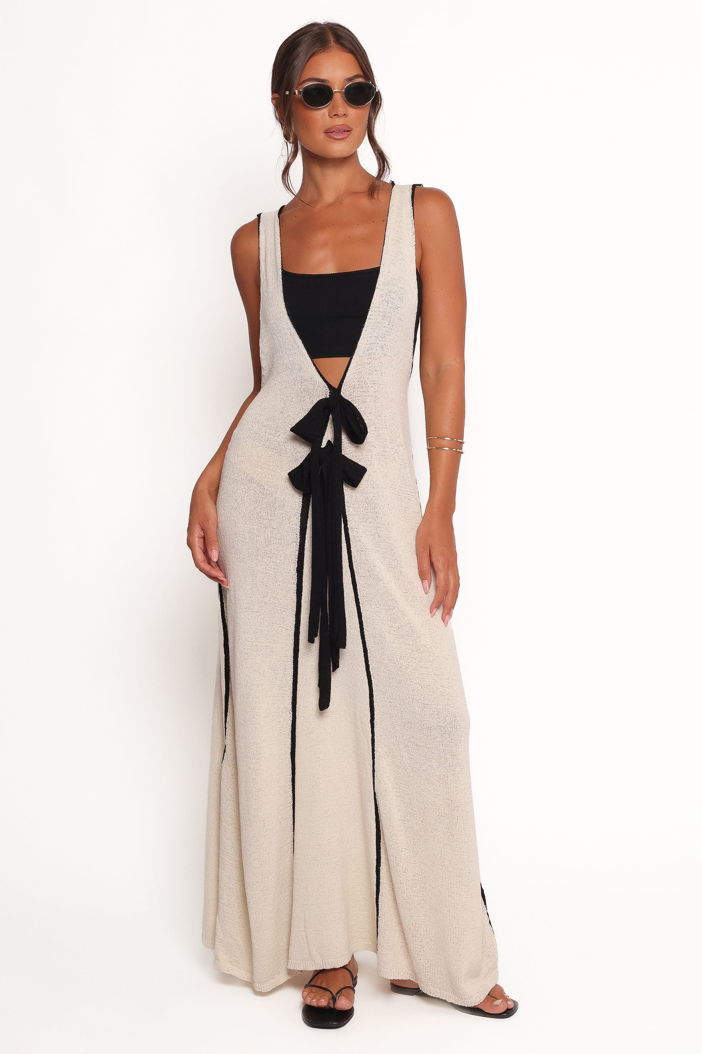 Petal and Pup USA DRESSES Draco Midi Dress - Cream