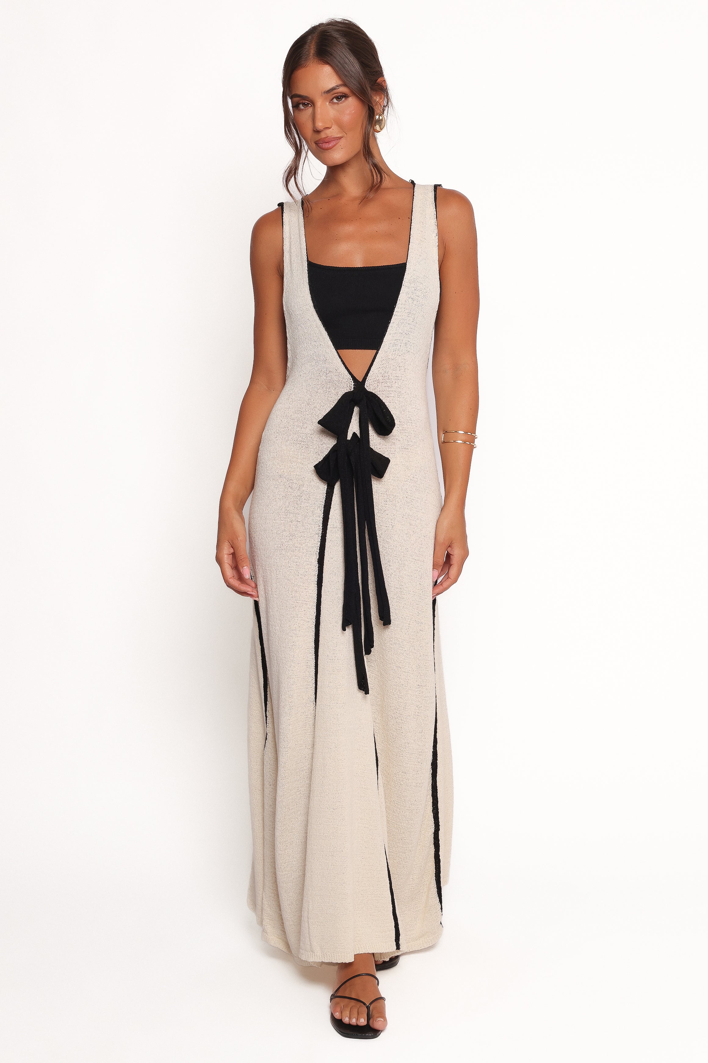 Petal and Pup USA DRESSES Draco Midi Dress - Cream