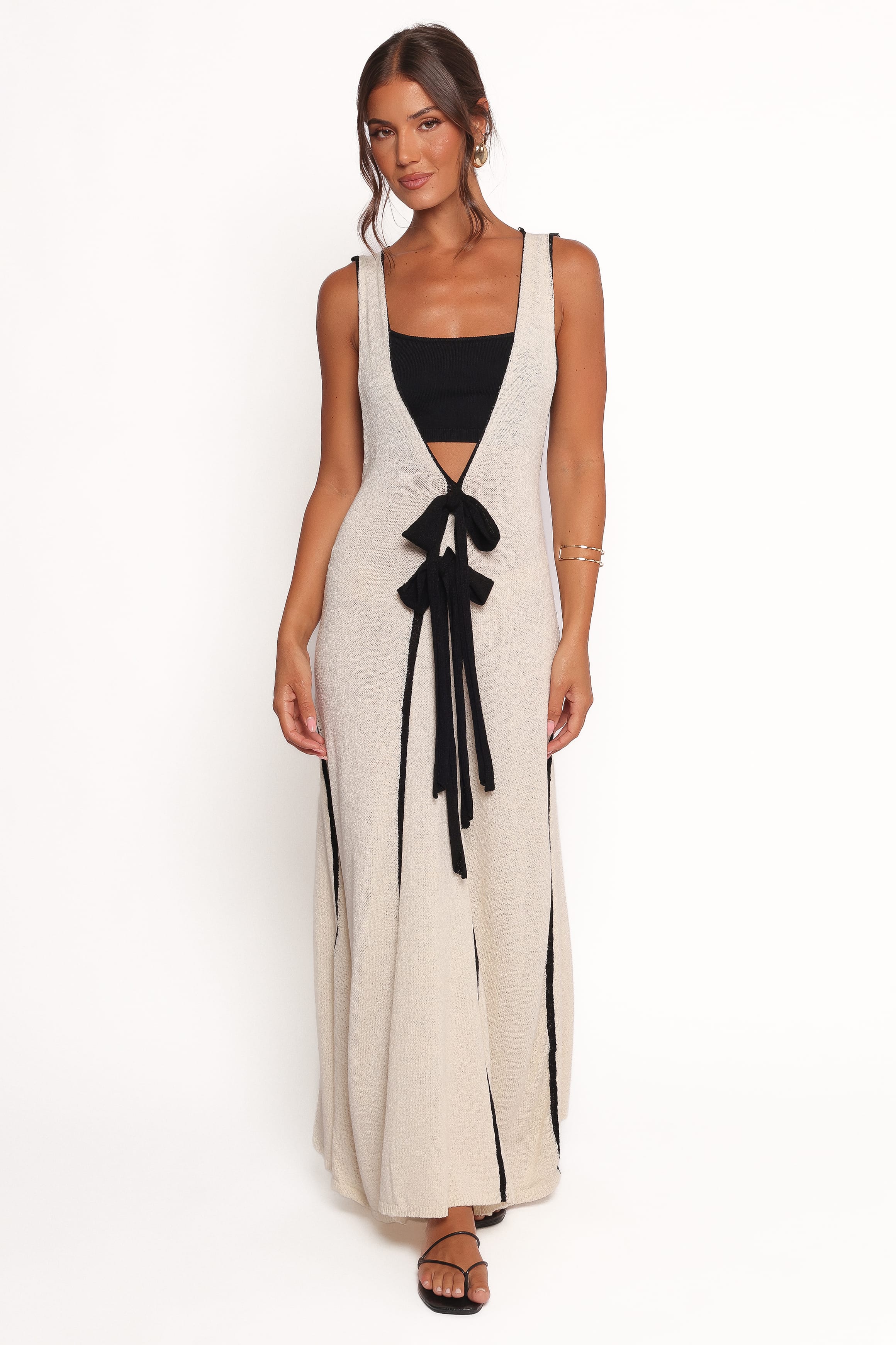 Petal and Pup USA DRESSES Draco Midi Dress - Cream