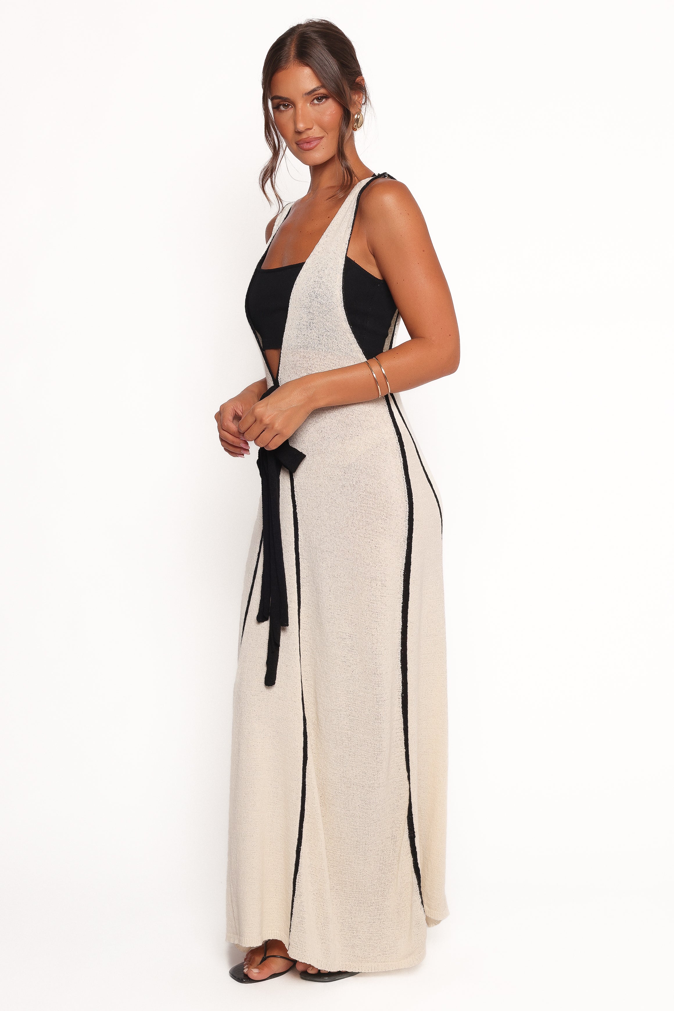 Petal and Pup USA DRESSES Draco Midi Dress - Cream