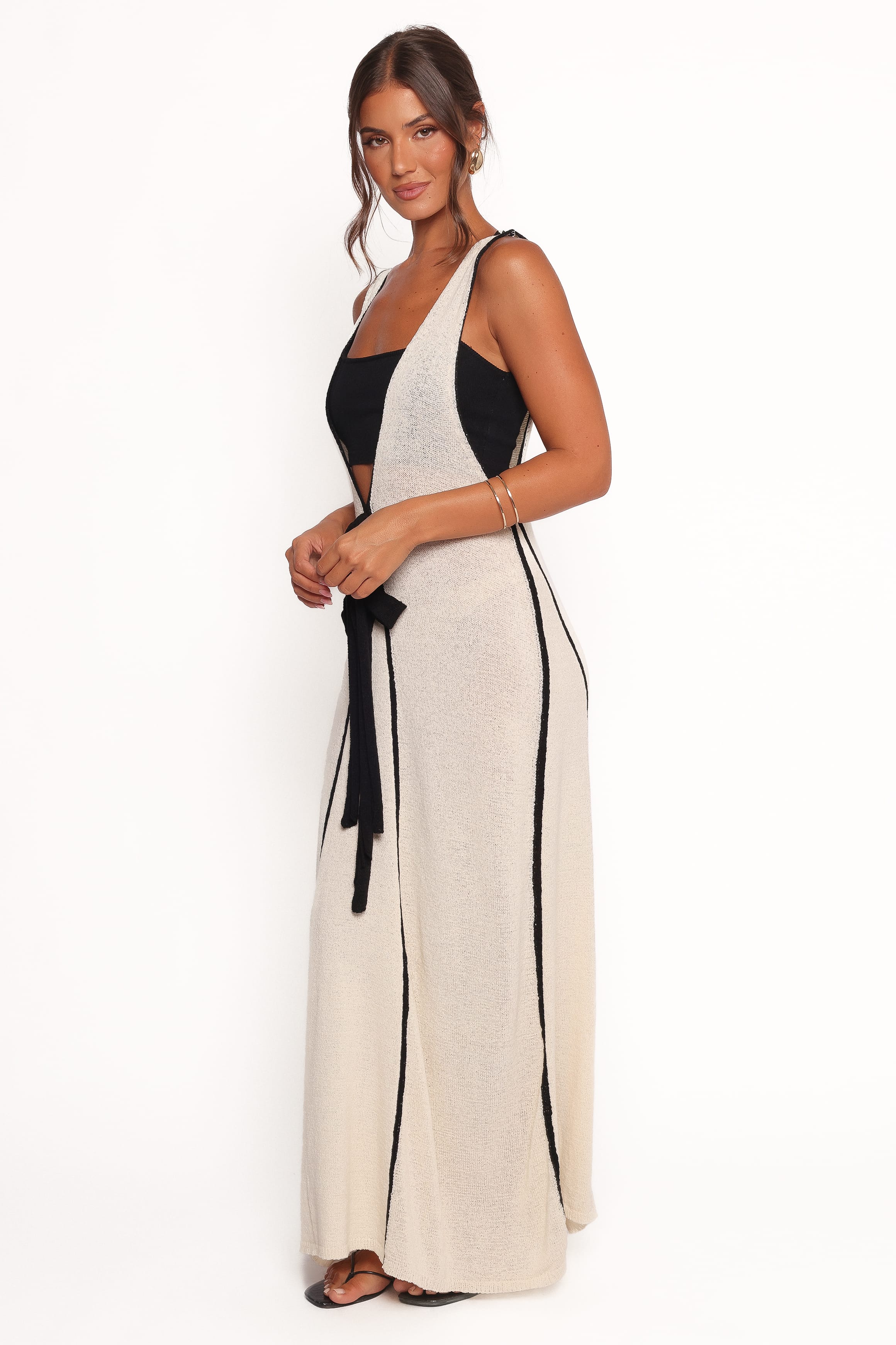 Petal and Pup USA DRESSES Draco Midi Dress - Cream