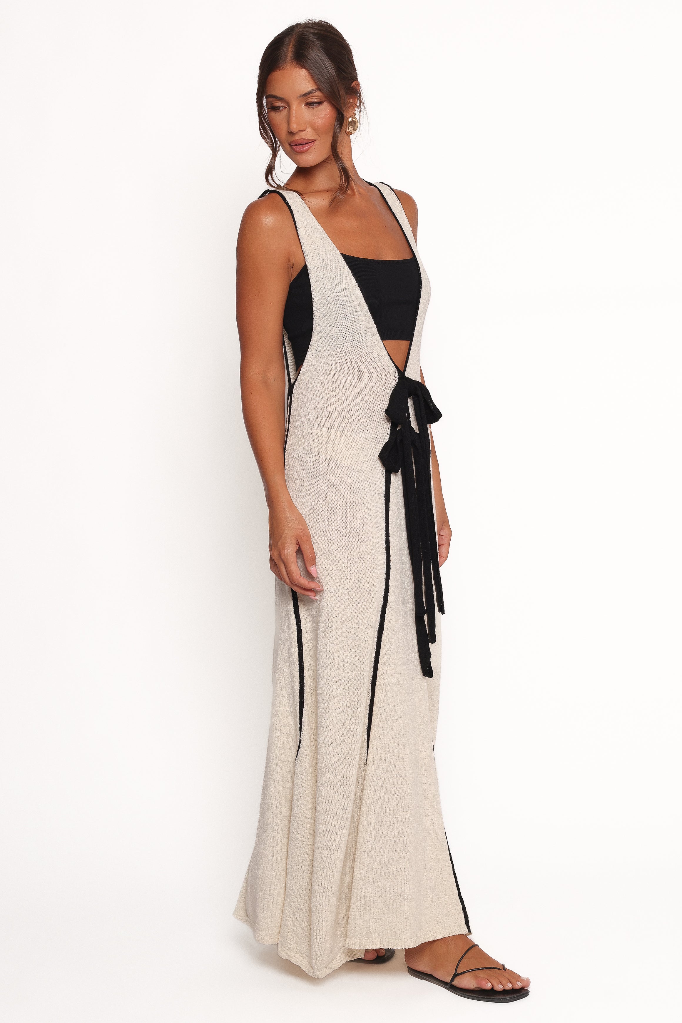 Petal and Pup USA DRESSES Draco Midi Dress - Cream