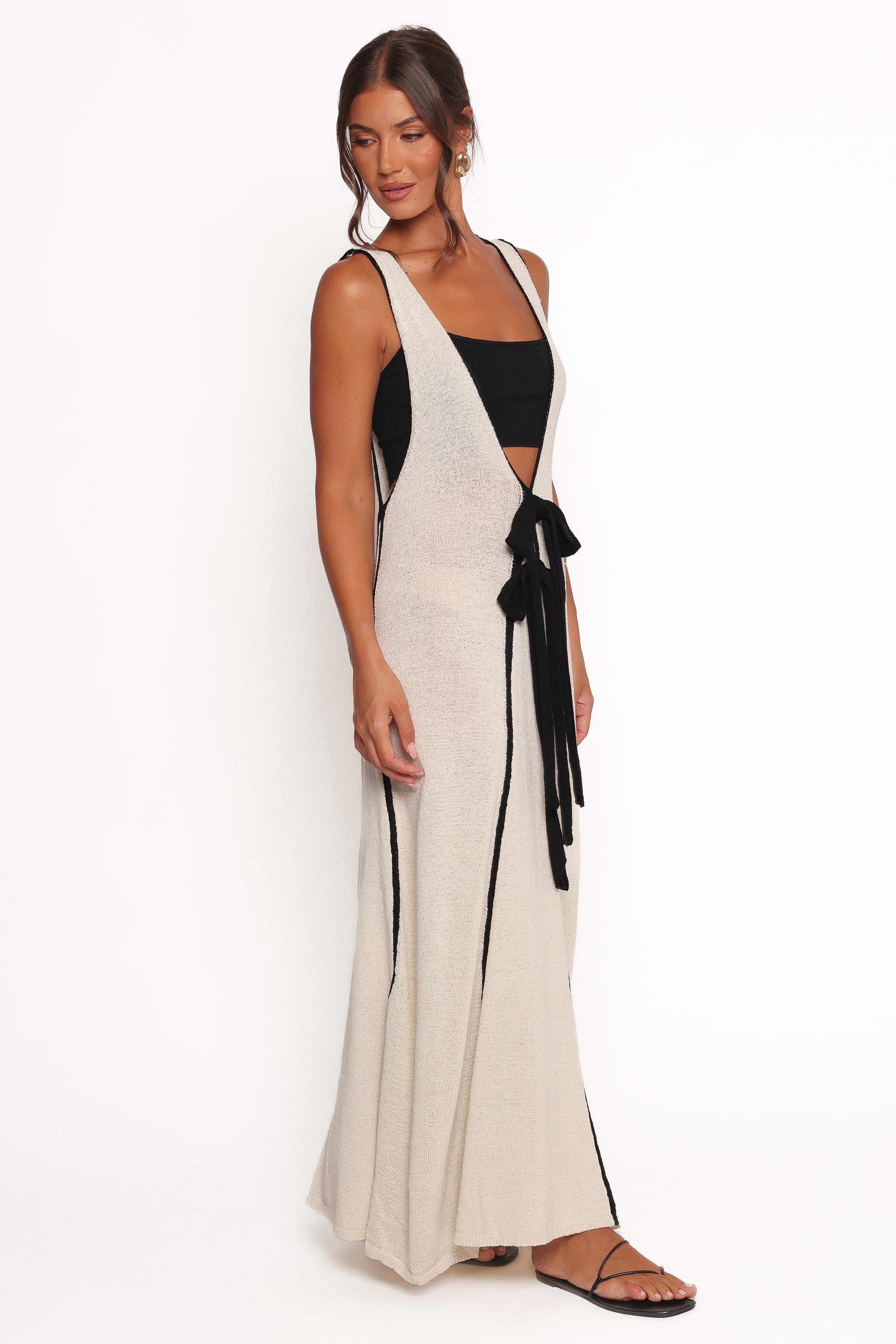 Petal and Pup USA DRESSES Draco Midi Dress - Cream