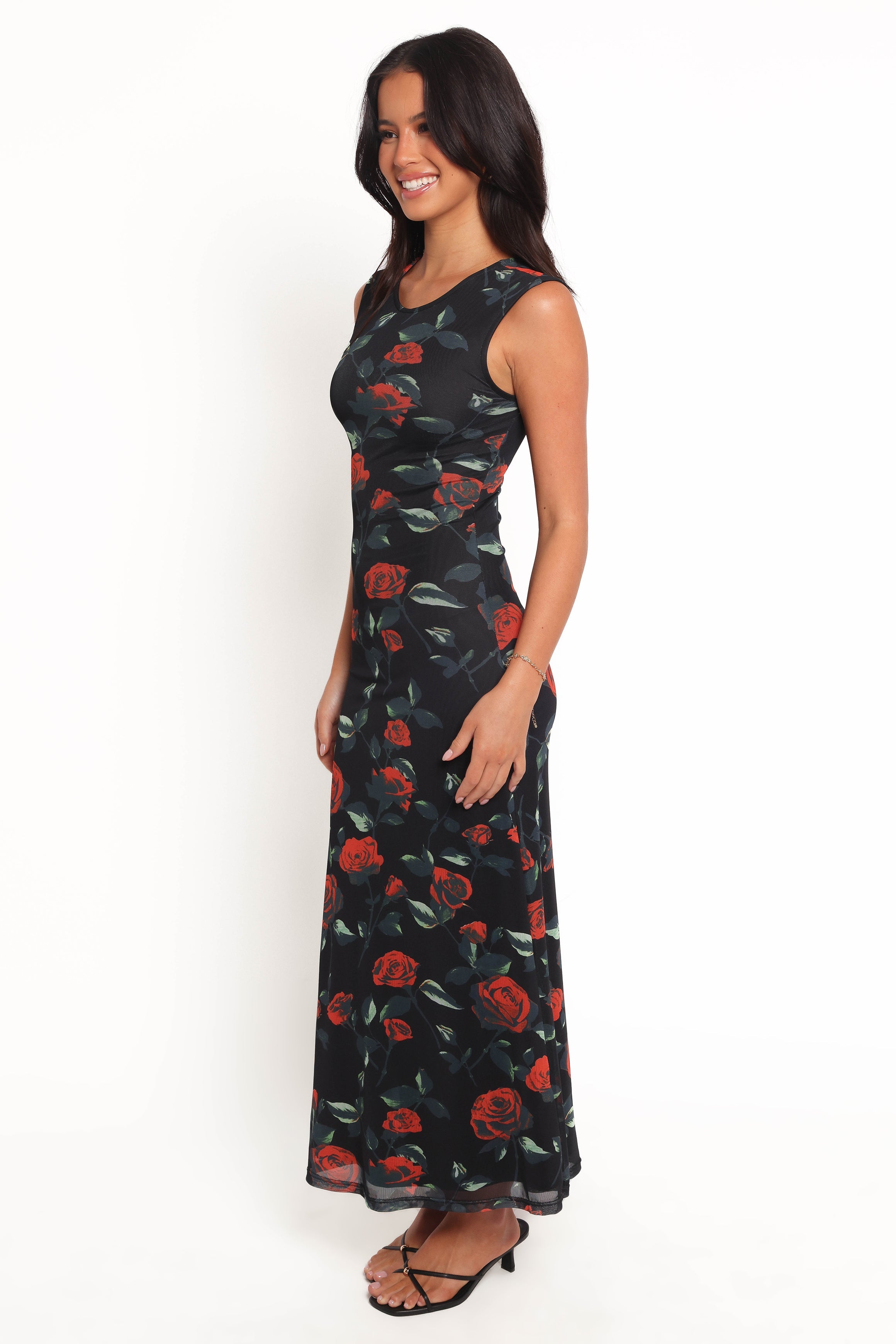 Petal and Pup USA DRESSES Drea Maxi Dress - Rose Print