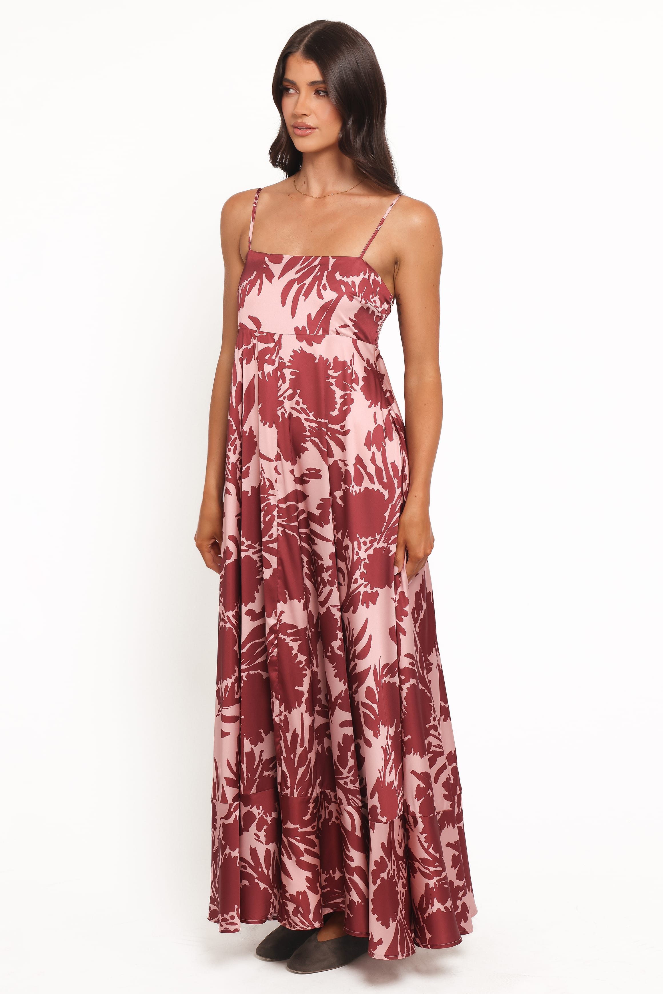 Petal and Pup USA DRESSES Elanor Maxi Dress - Pale Burgundy