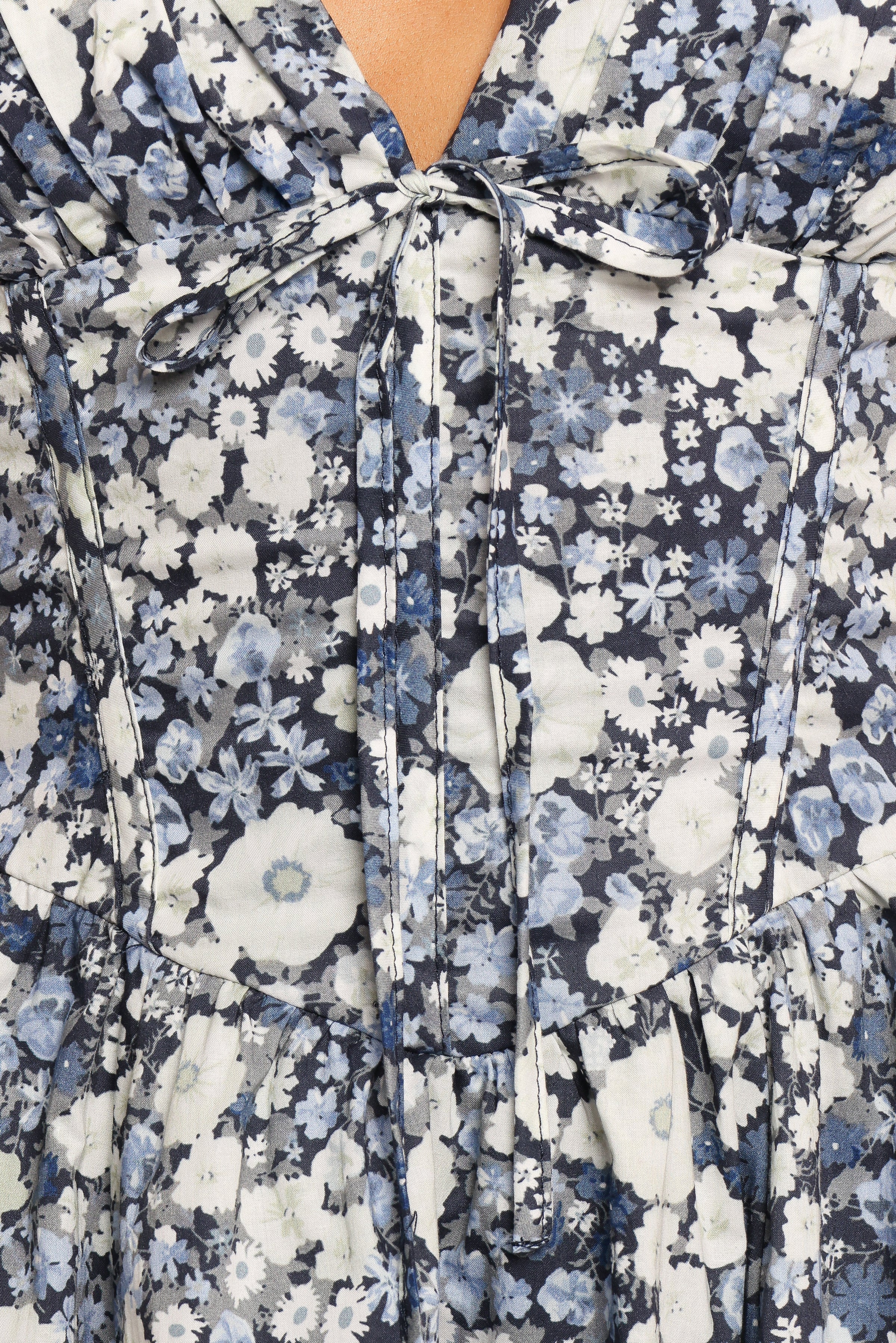 Petal and Pup USA DRESSES Elara Mini Dress - Navy Daisy