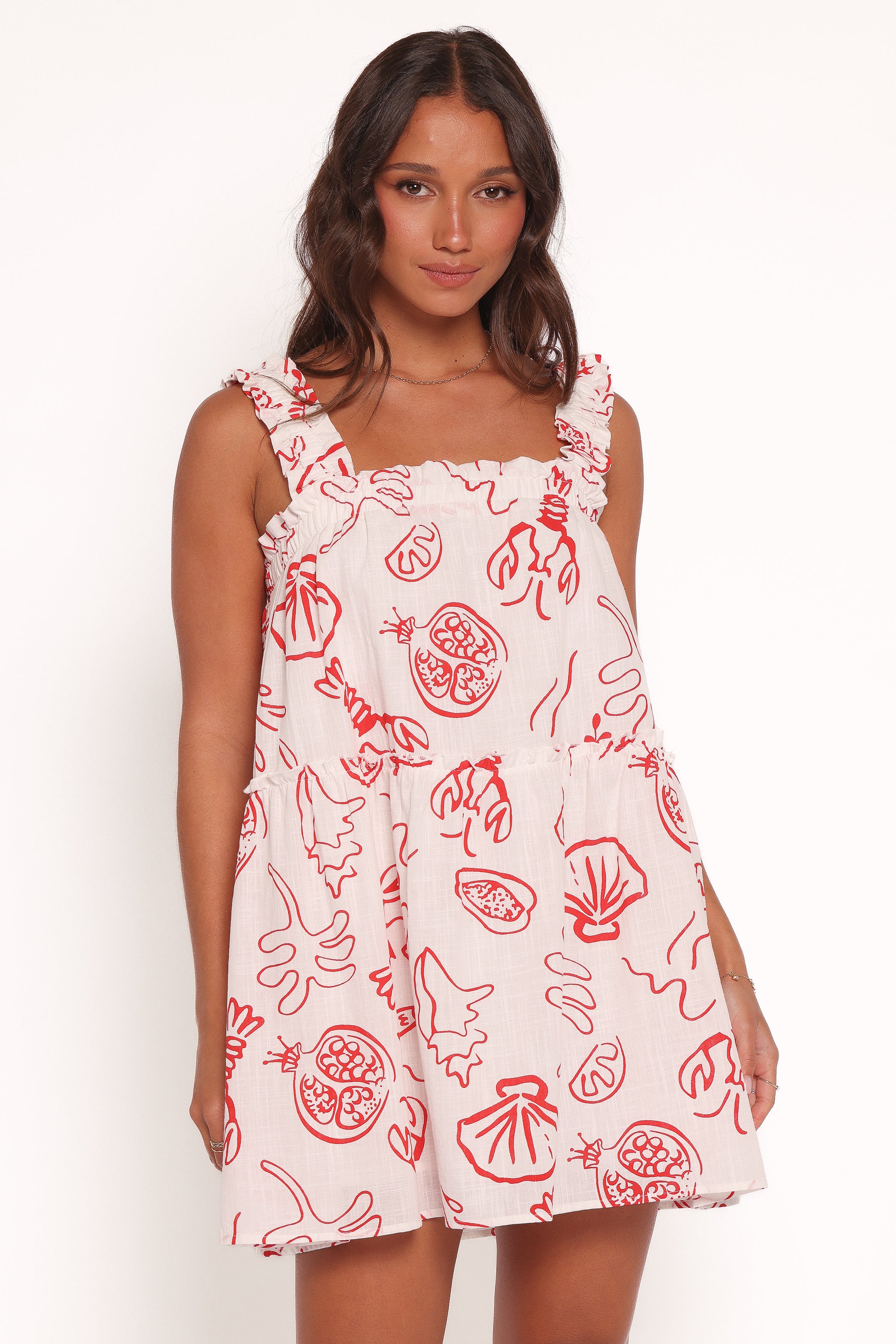Petal and Pup USA DRESSES Elena Mini Dress - Red Lobster (Hold for Amazon)